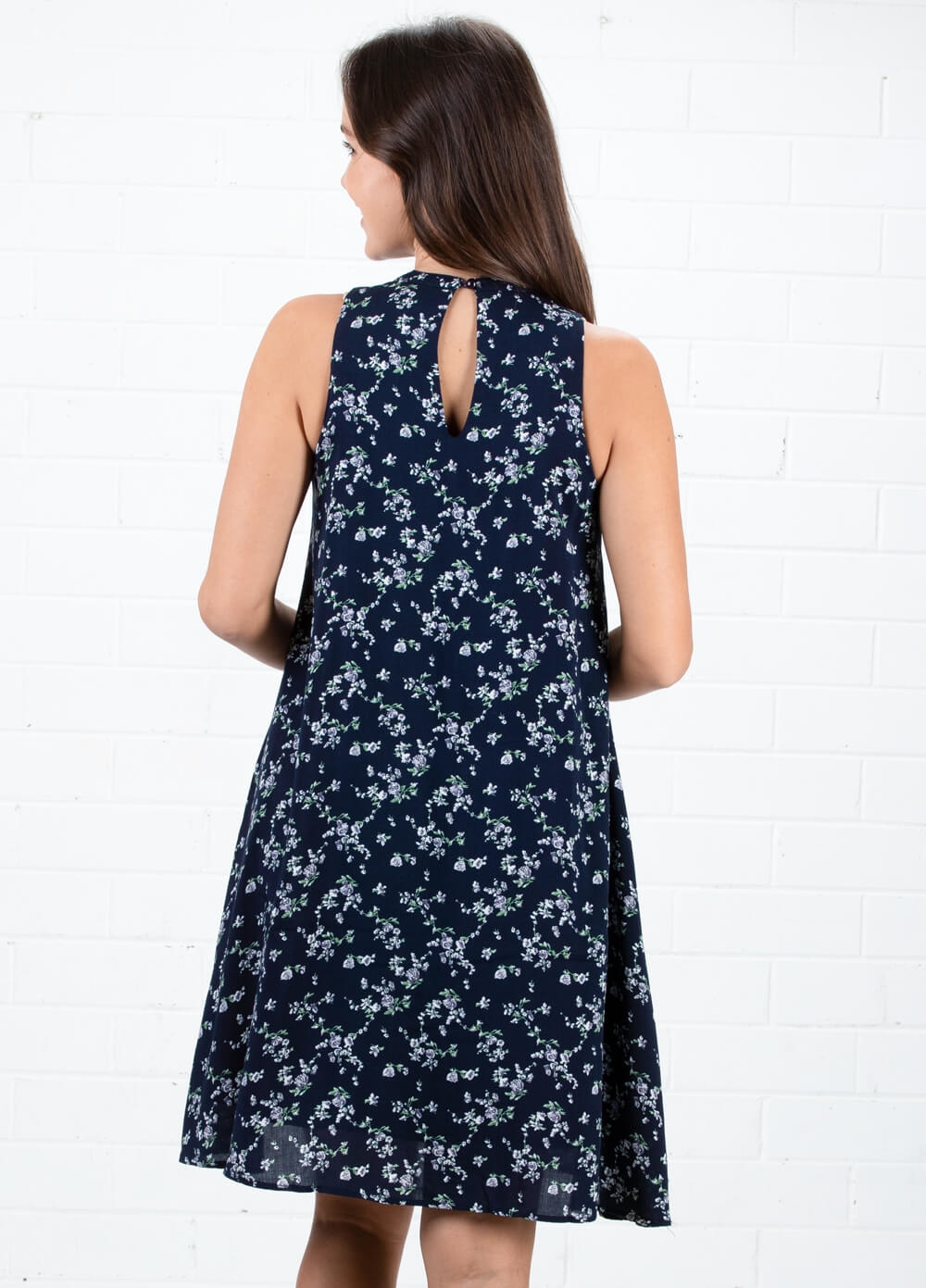 Mothercot - Lila Nursing Dress in Navy Floral