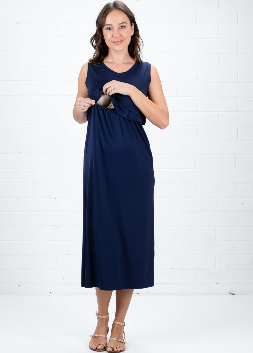 Lait & Co - Zola Maternity Nursing Midi Dress | Queen Bee