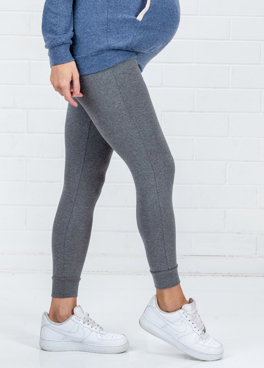 Lait & Co - Ninette Maternity Jogger Pants in Grey | Queen Bee