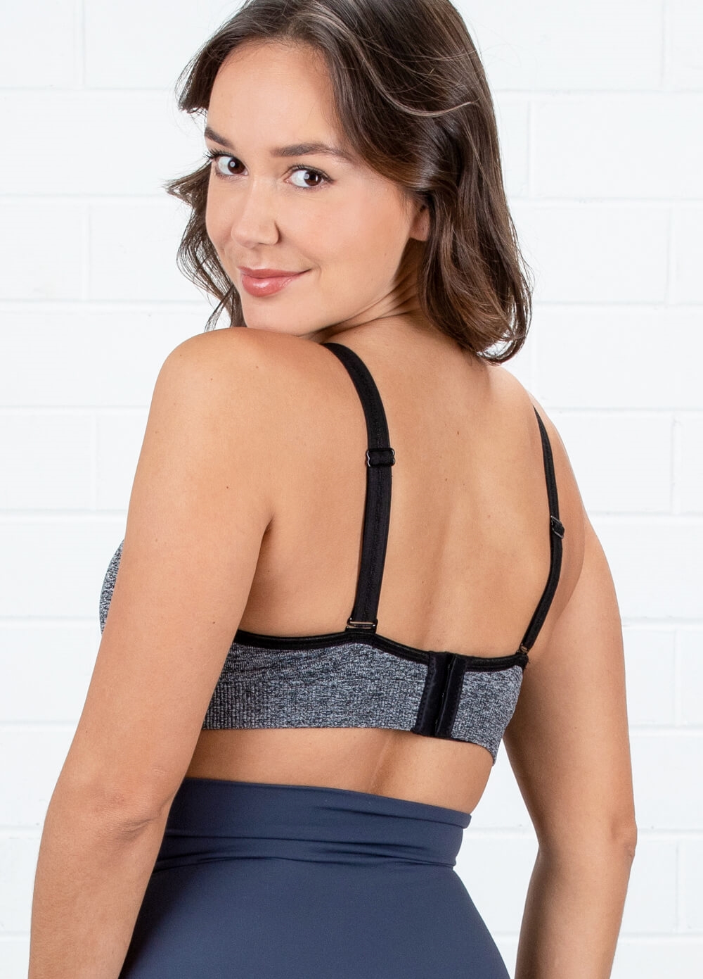 Queen Bee - Aries Nursing Sports Bra in Black