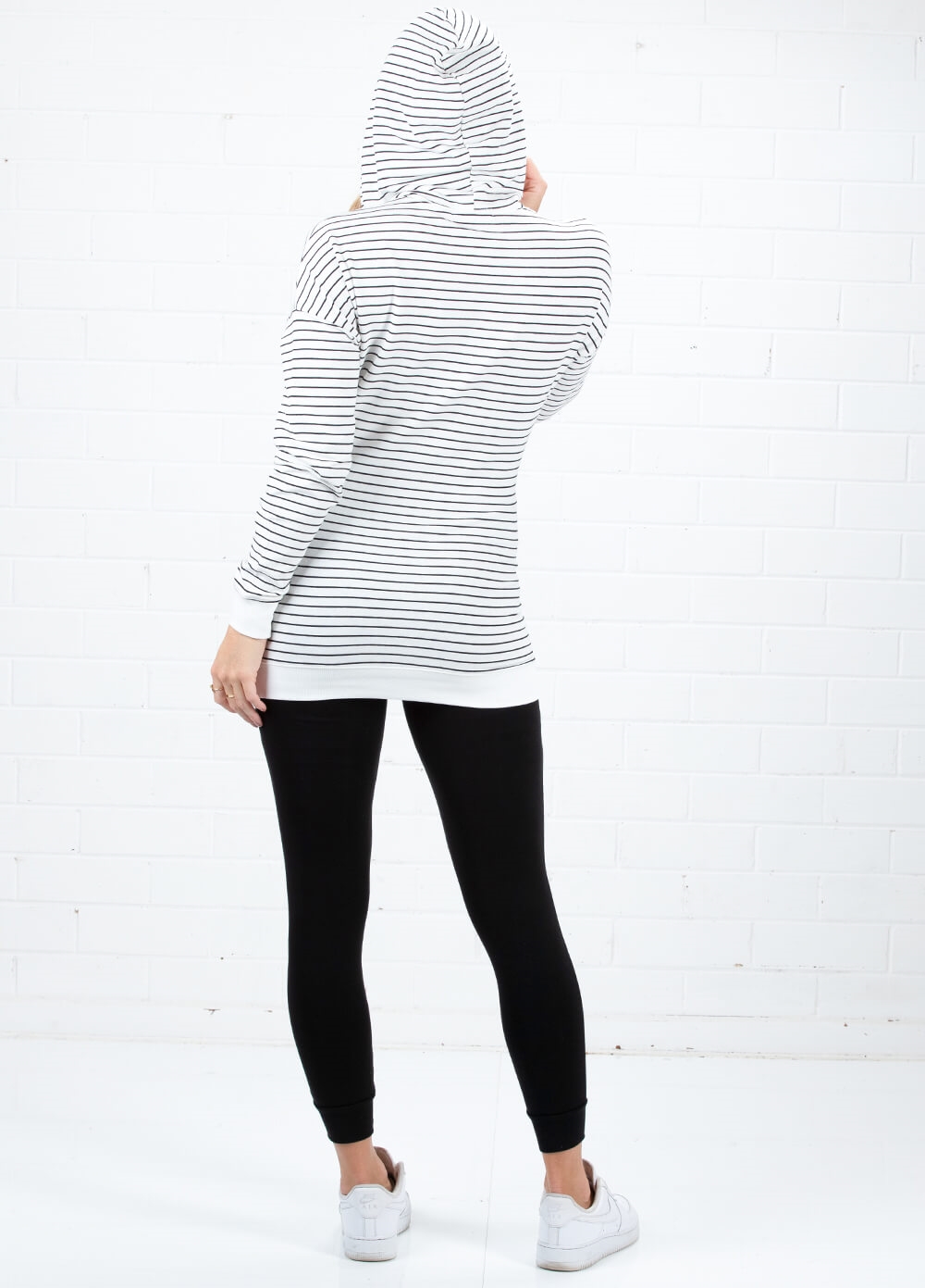 Martinique Pregnancy & Feeding Hoodie in Stripes by Lait & Co