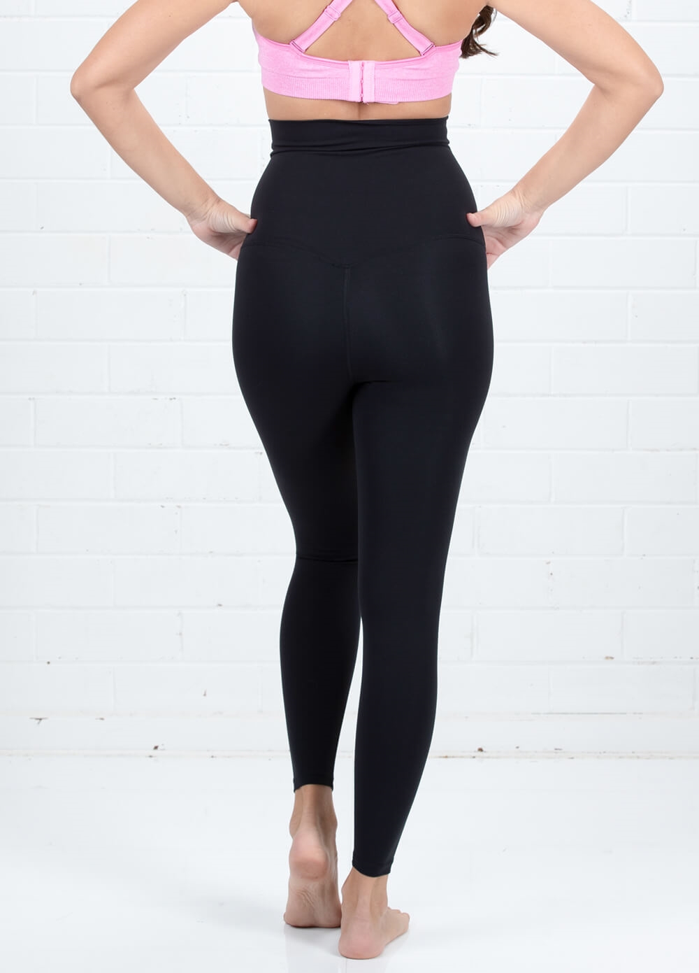 Queen Bee - Jenna High Waist Active Shaping Tights in Black