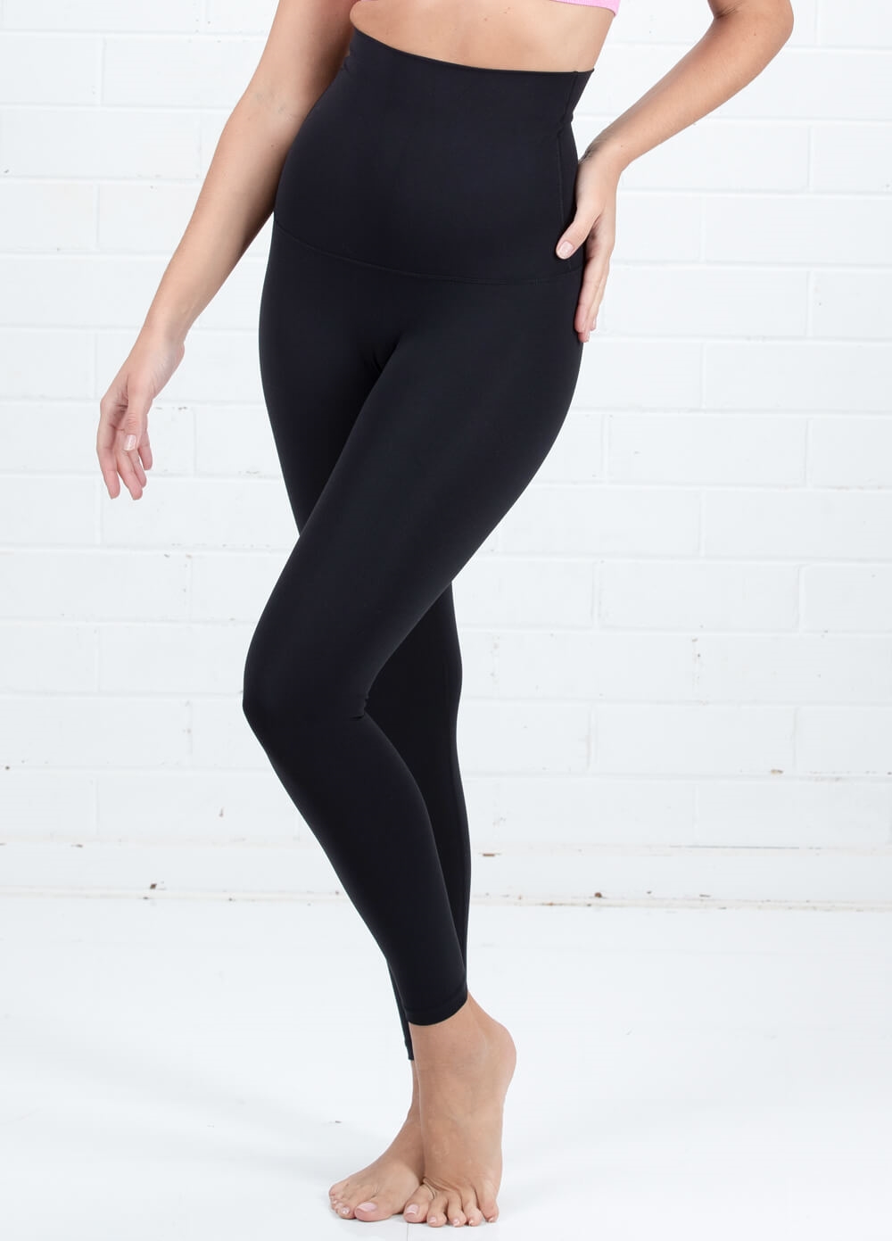 Queen Bee - Jenna High Waist Active Shaping Tights in Black