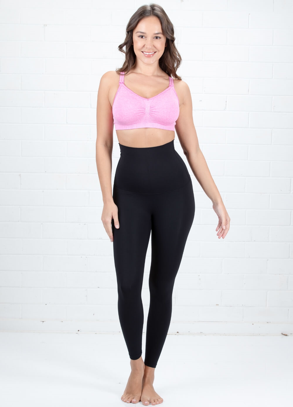 Queen Bee - Jenna High Waist Active Shaping Tights in Black