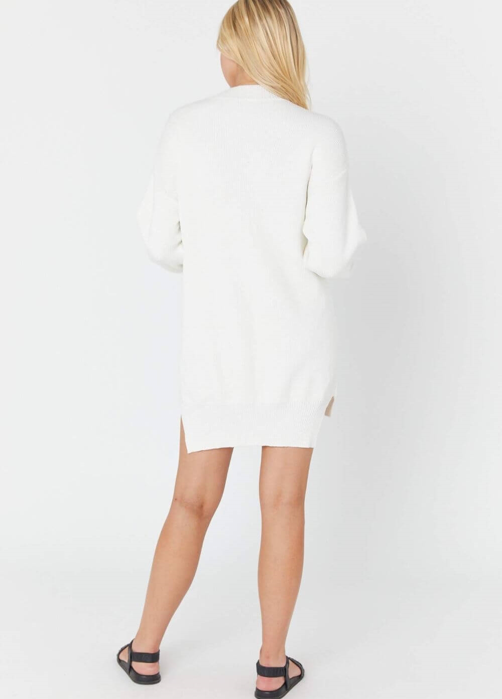 Legoe - Drifter Maternity Knit Dress in Off White | Queen Bee