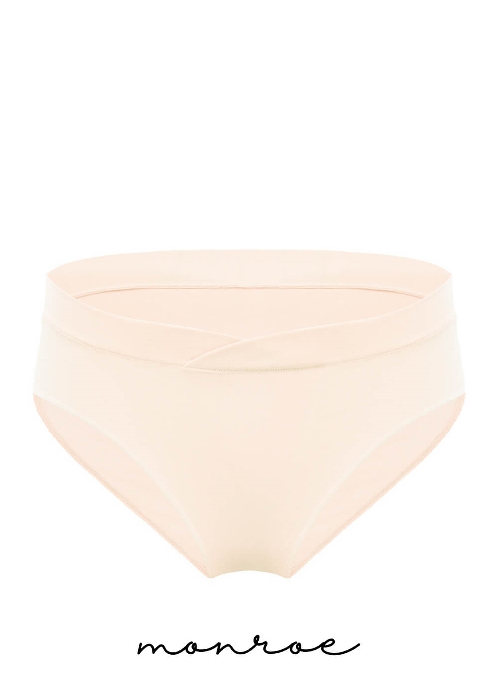 Queen Bee - Monroe Under Bump Maternity Underwear Briefs in Ivory