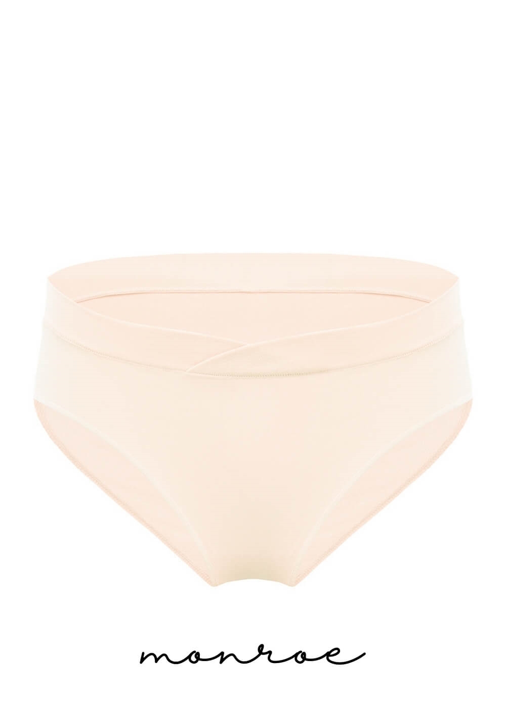 Queen Bee - Monroe Under Bump Maternity Underwear Briefs in Ivory