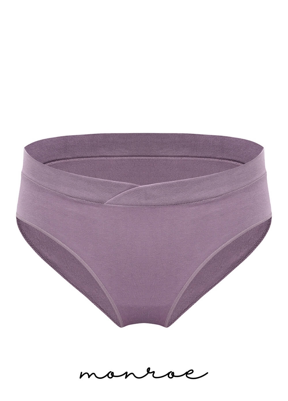 Queen Bee - Monroe Under Bump Maternity Underwear Briefs in Mocha