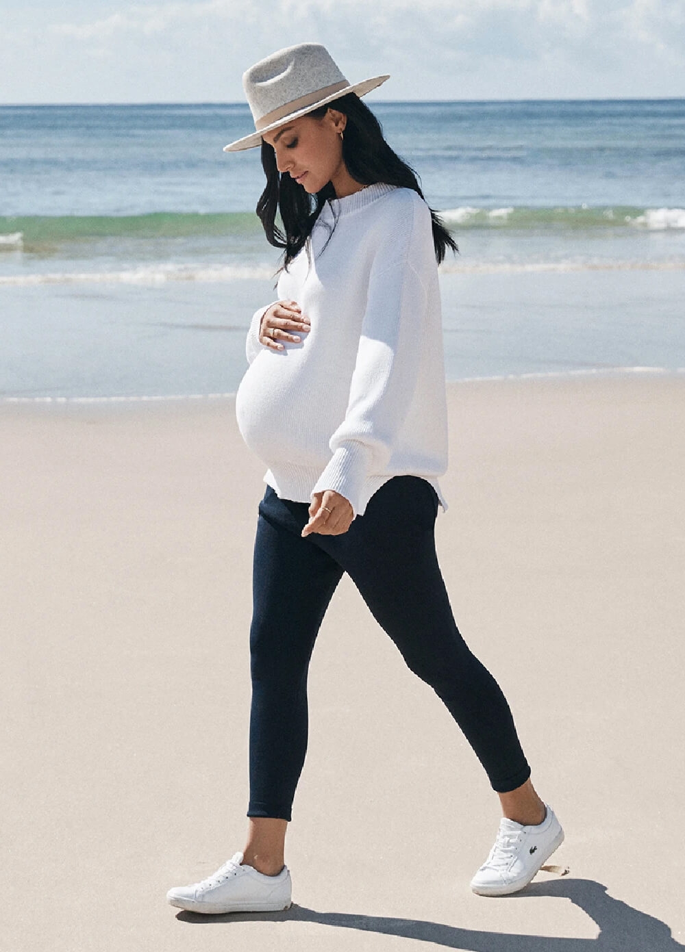 Legoe - Euphoria Maternity Knit Jumper in White | Queen Bee