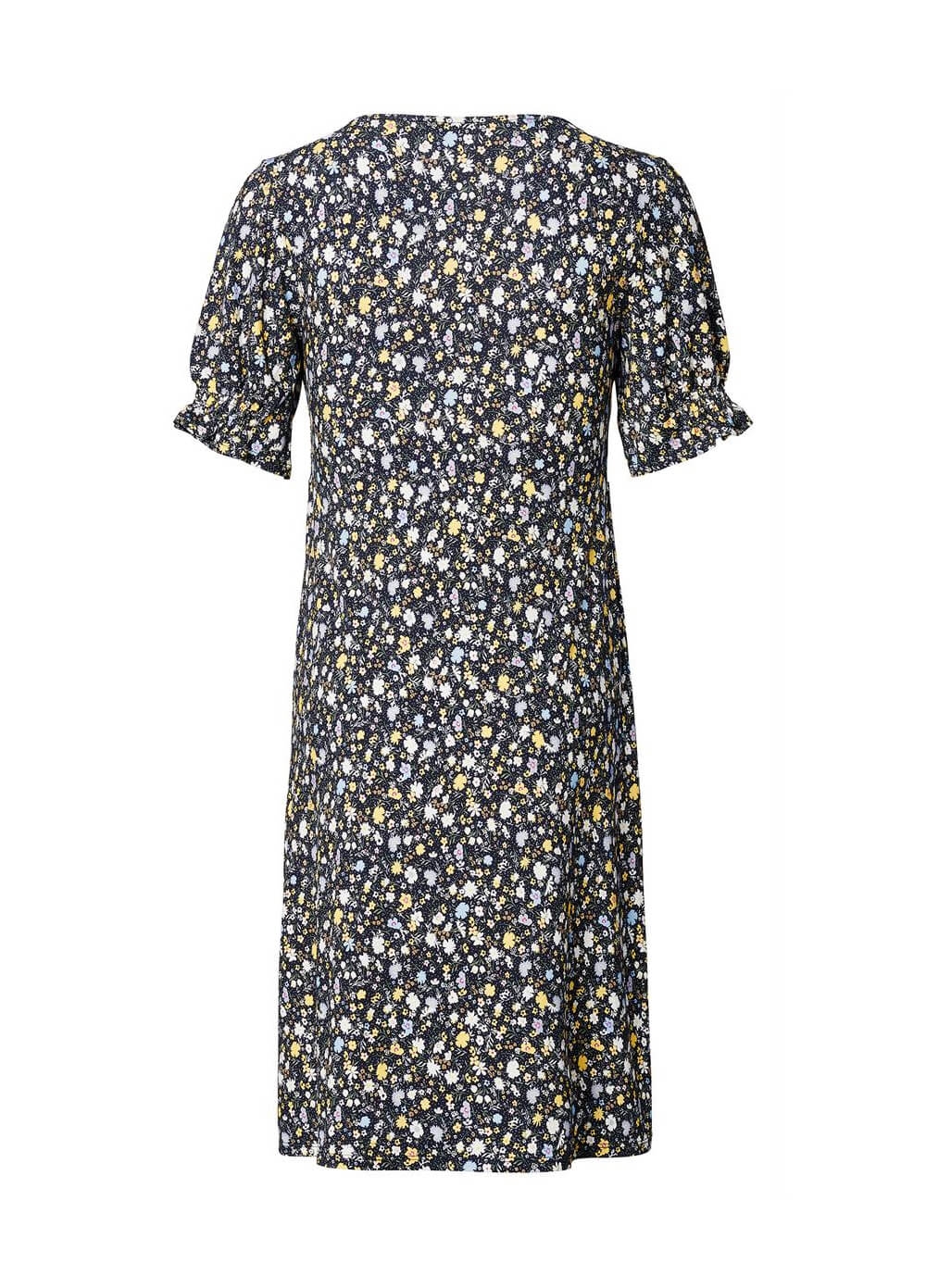 Esprit - Puff Sleeve Floral Maternity Nursing Dress | Queen Bee