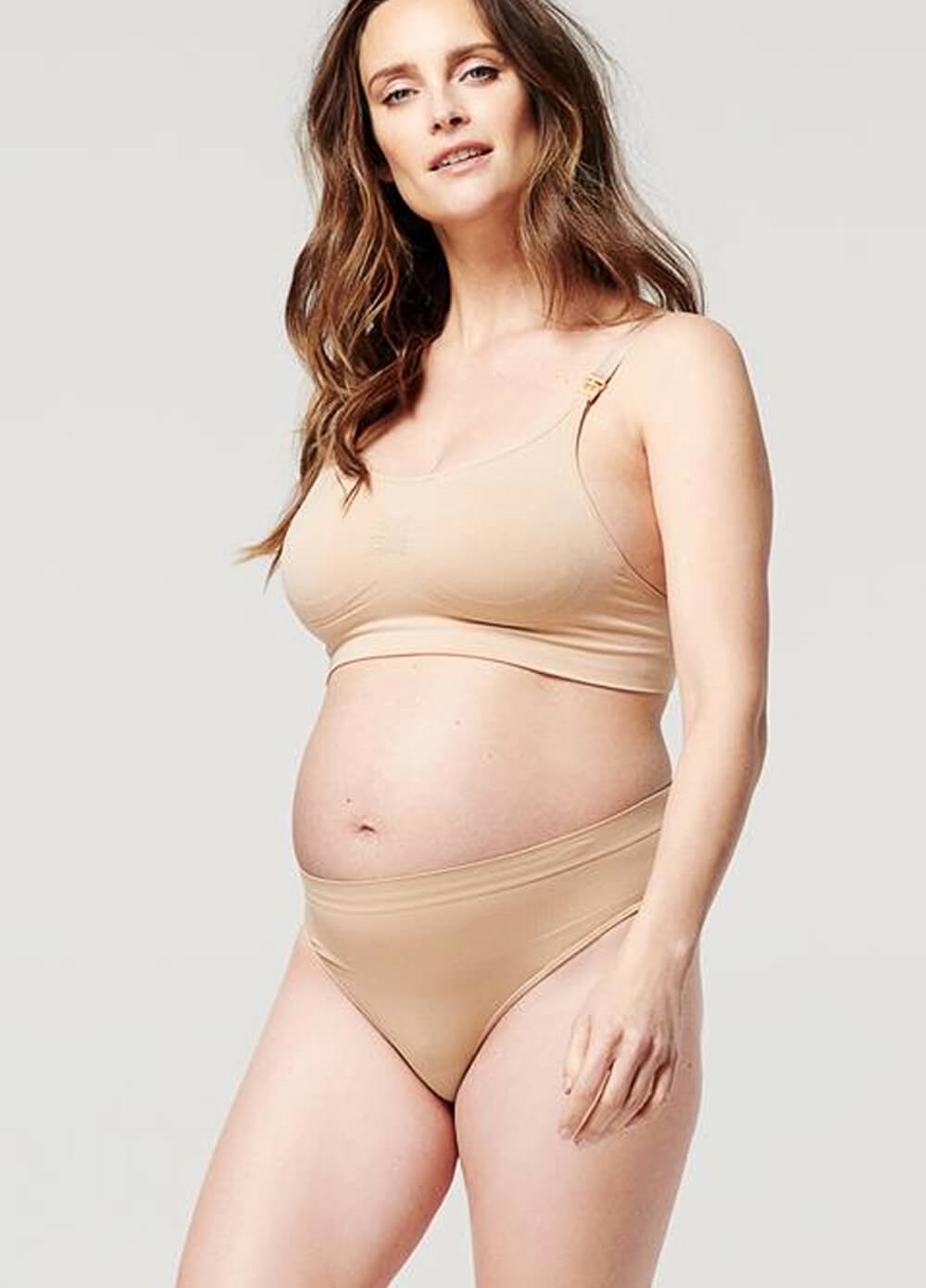 Noppies - Seamless Maternity G-String Brief in Nude | Queen Bee