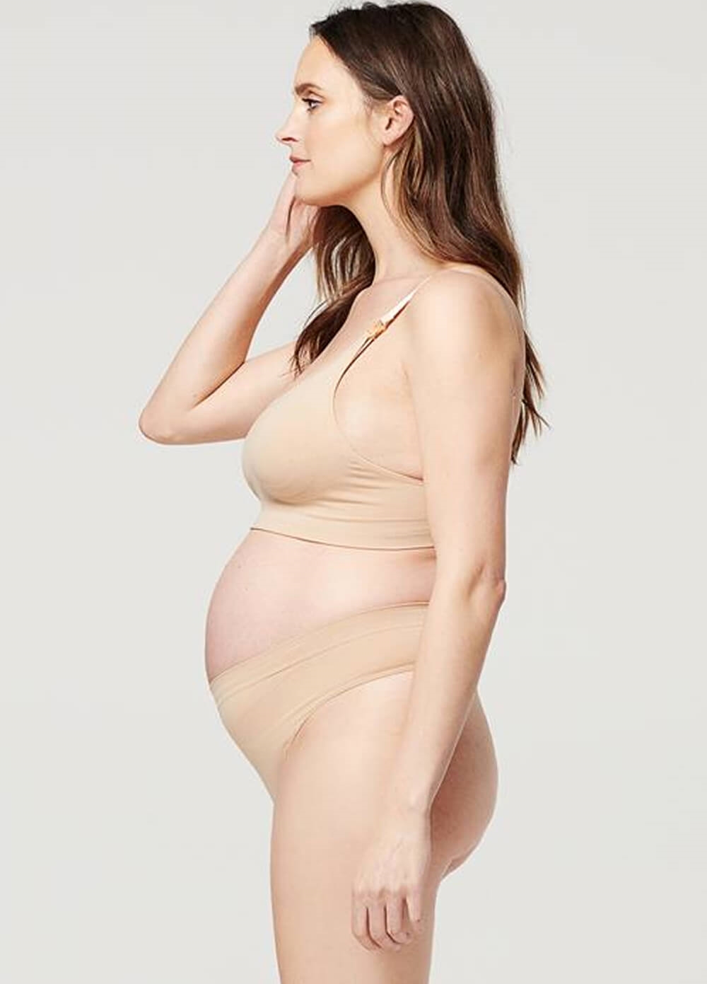 Noppies - Seamless Maternity G-String Brief in Nude | Queen Bee