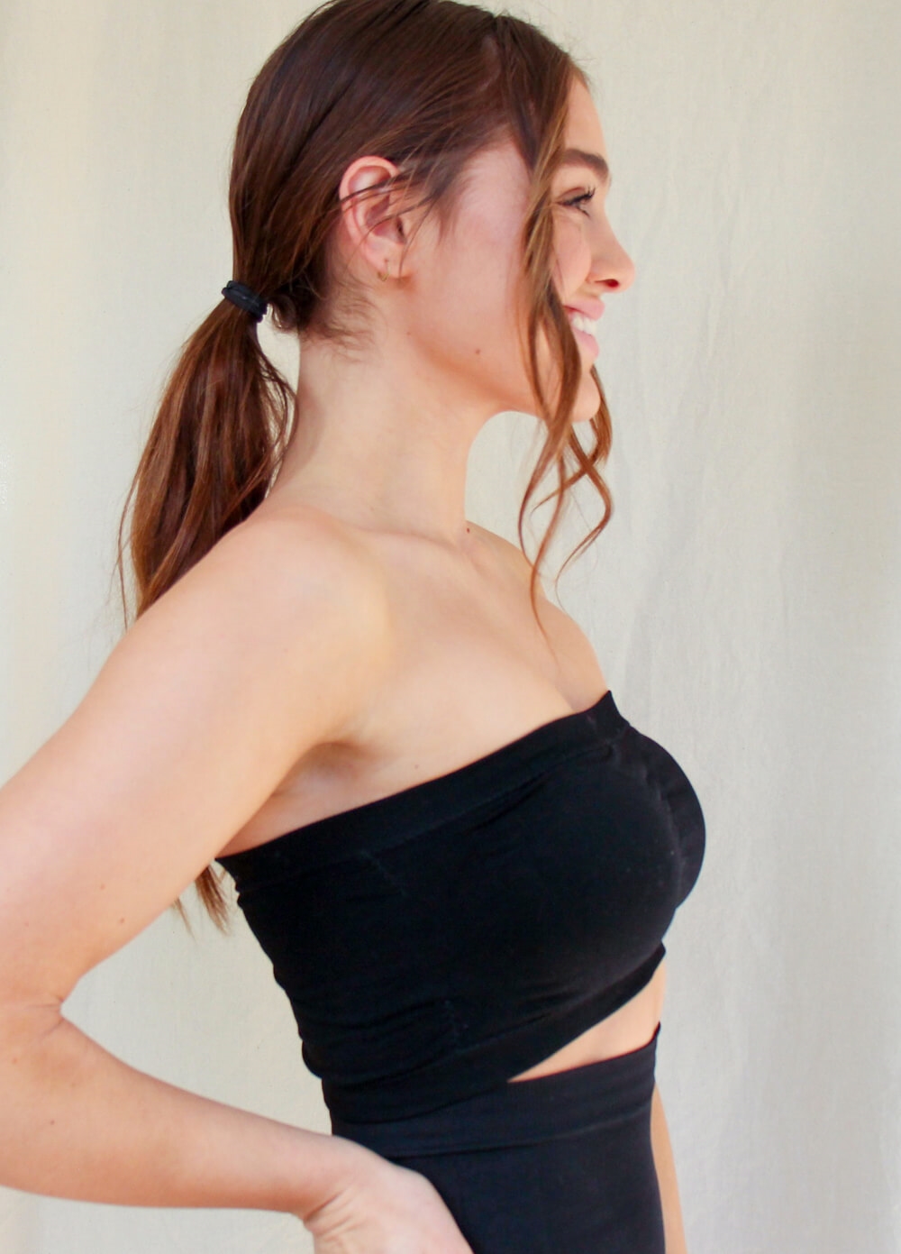Queen Bee - Cora Padded Maternity Bandeau in Black
