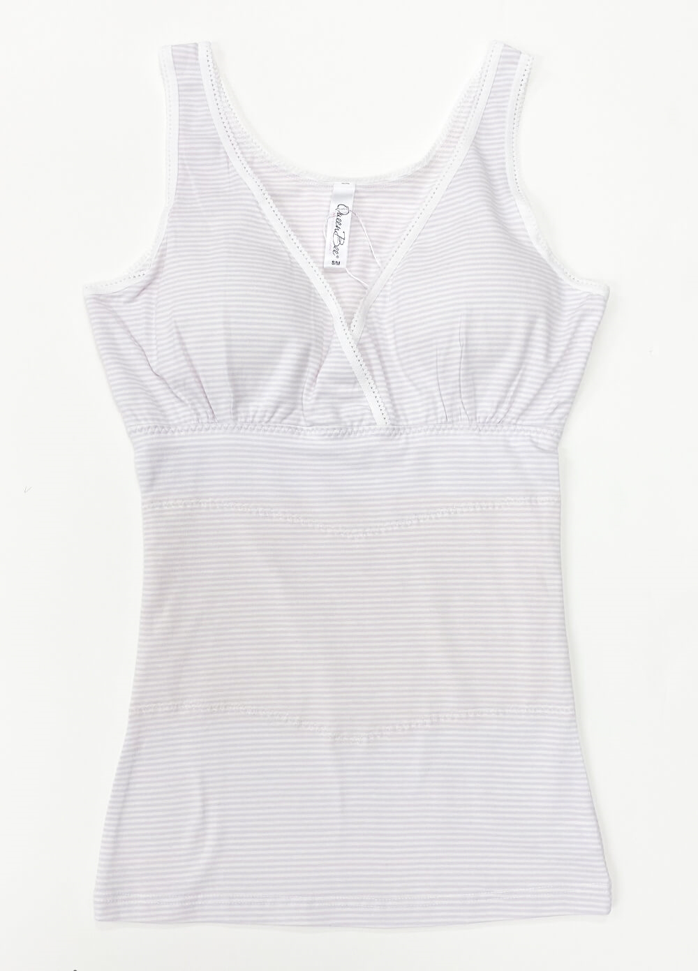 Queen Bee - Jada Postpartum Nursing Cami in Lilac Stripe