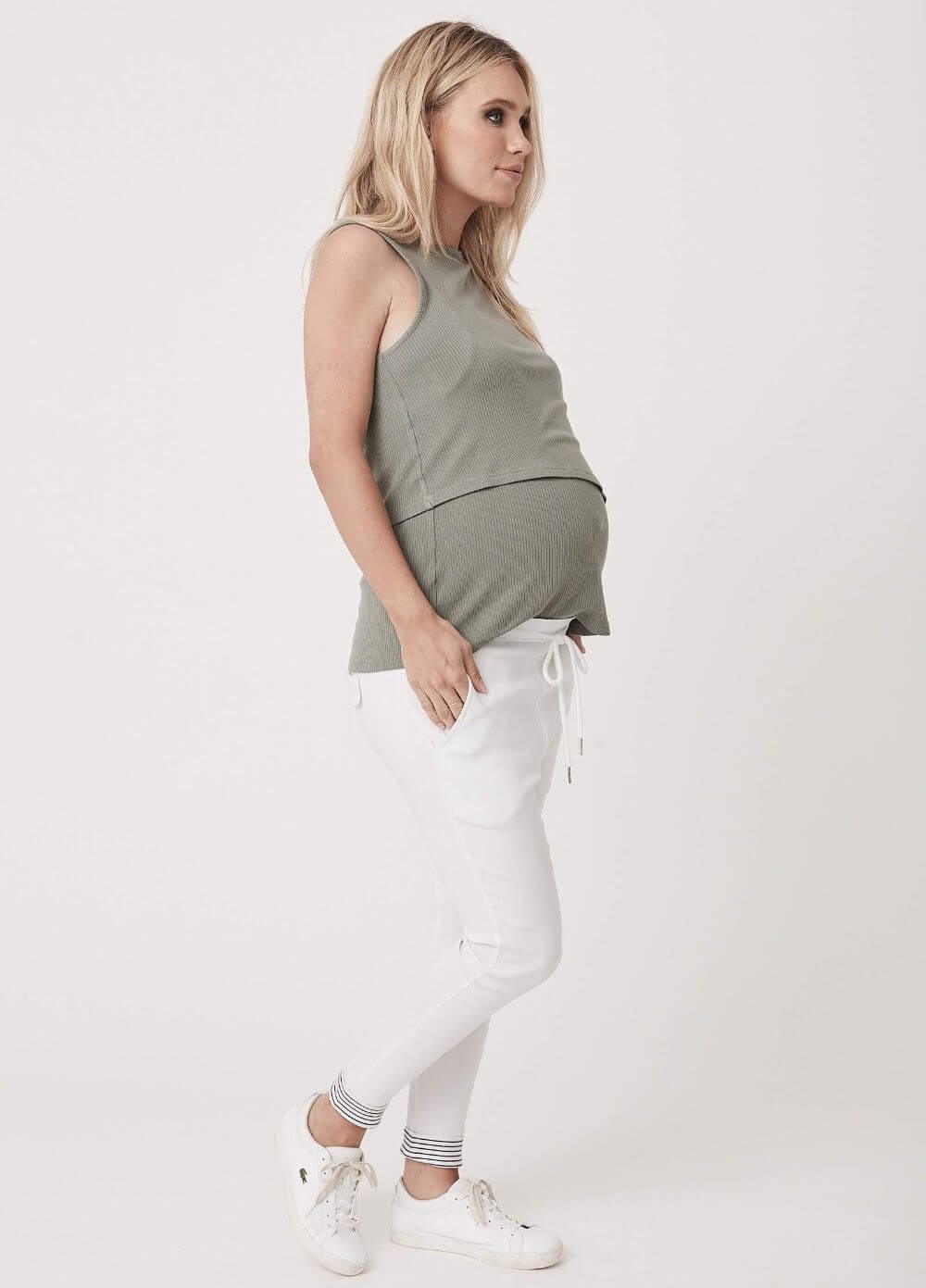 Legoe - Rib Knit Maternity Nursing Tank | Queen Bee