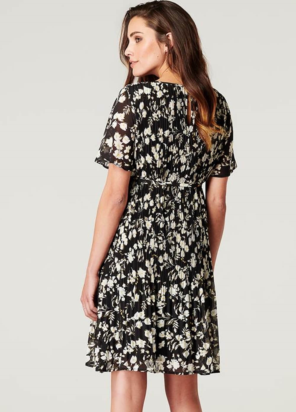 Noppies - Salerno Floral Pleated Maternity Dress | Queen Bee