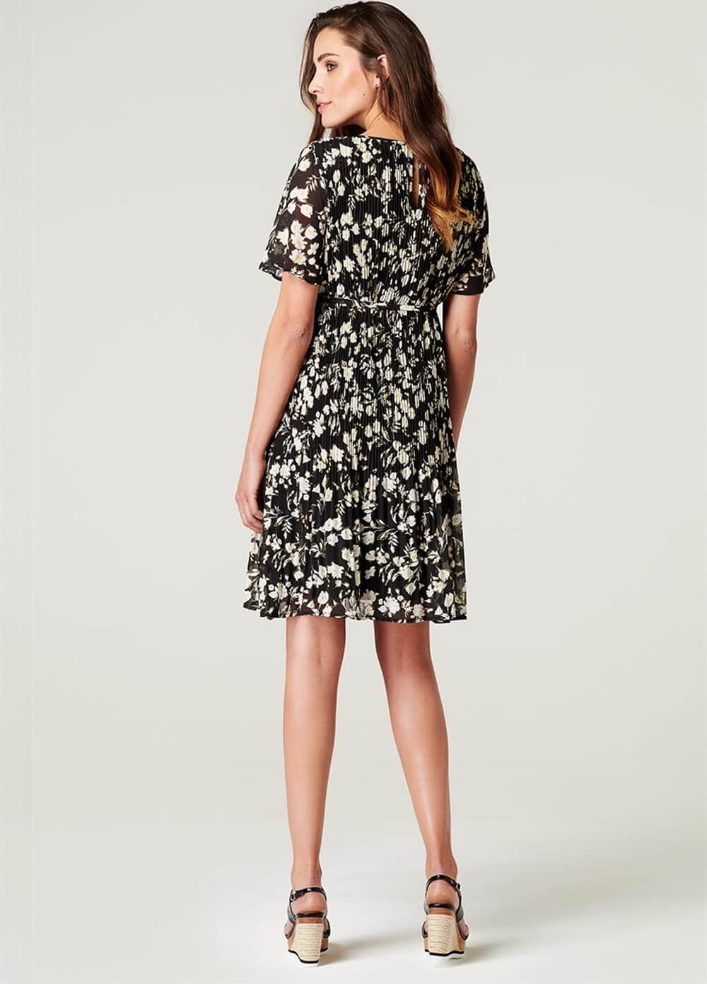 Noppies - Salerno Floral Pleated Maternity Dress | Queen Bee