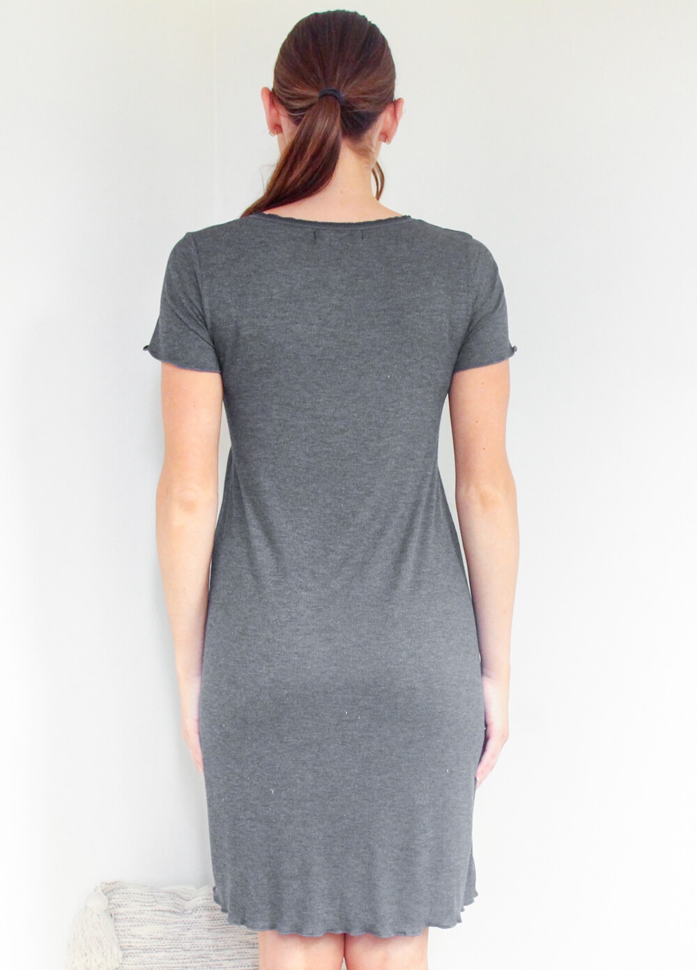 Lait & Co - Lavern Precious Times Nursing Dress in Charcoal