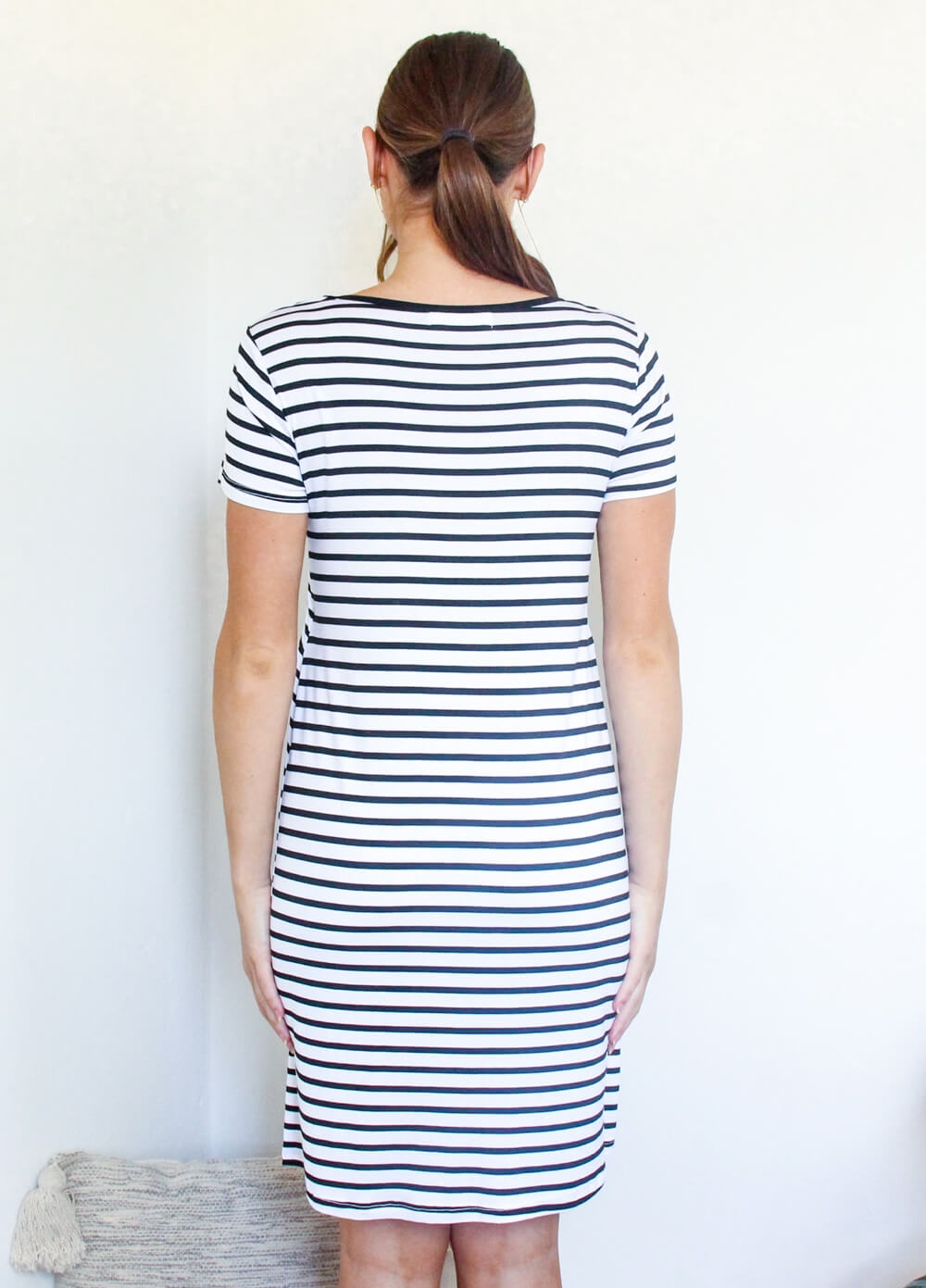 Lait & Co - Rive Everyday With You Nursing Dress | Black Stripe