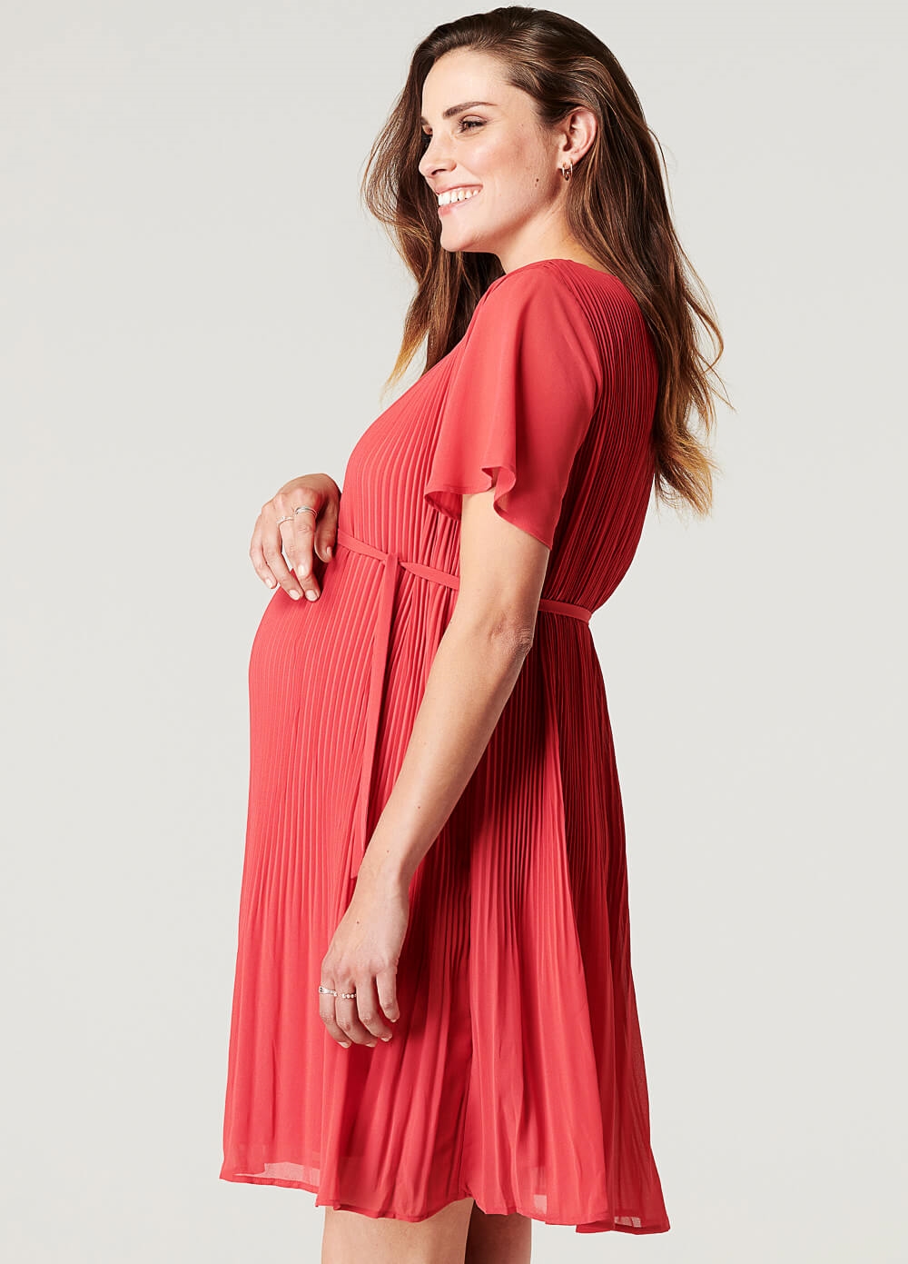 Noppies - Selsa Maternity Party Dress w Sash | Queen Bee