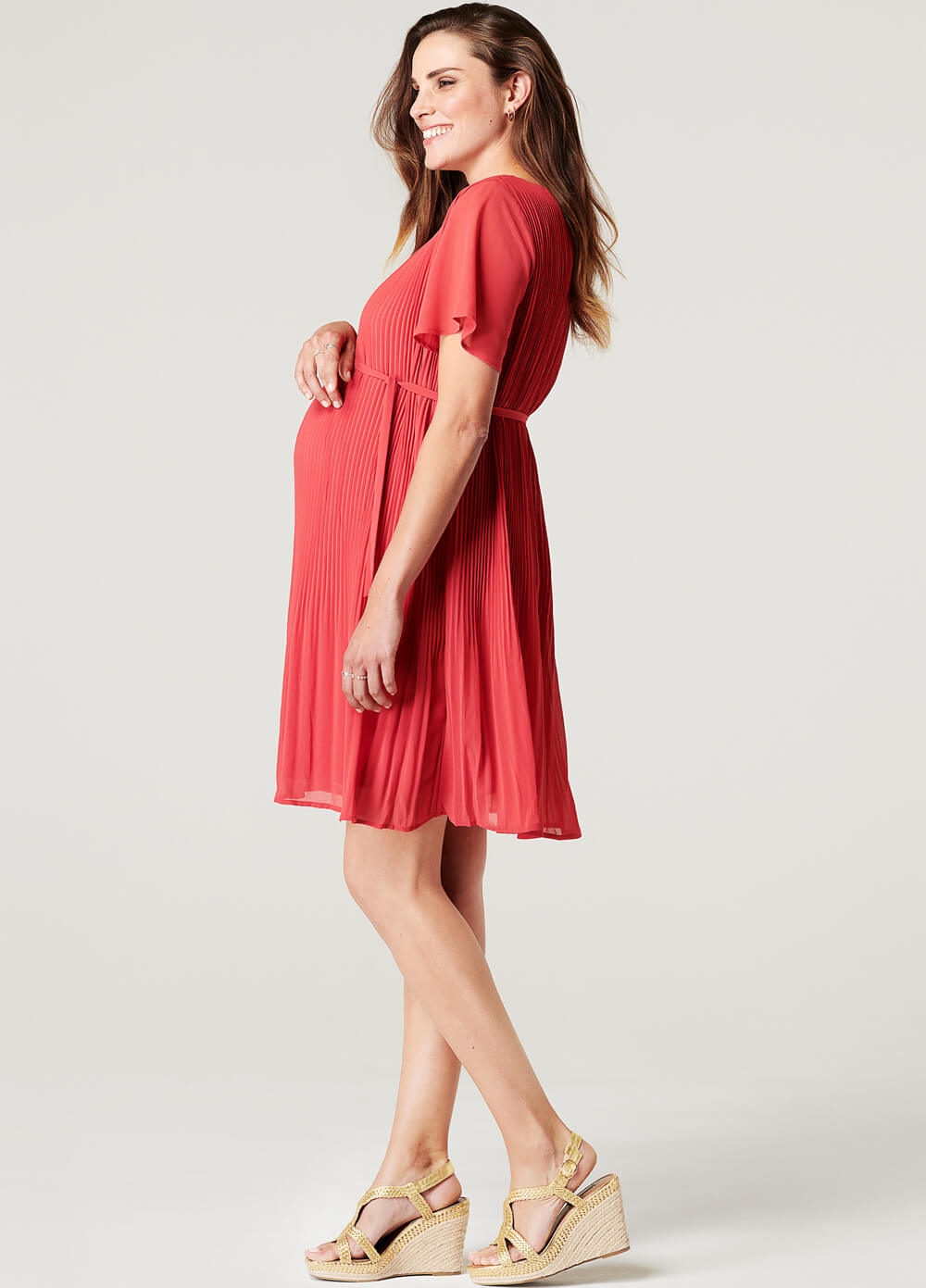 Noppies - Selsa Maternity Party Dress w Sash | Queen Bee