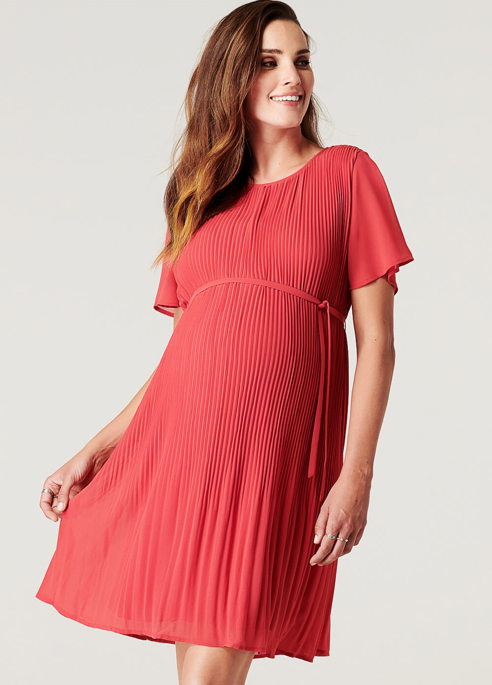 Noppies - Selsa Maternity Party Dress w Sash | Queen Bee