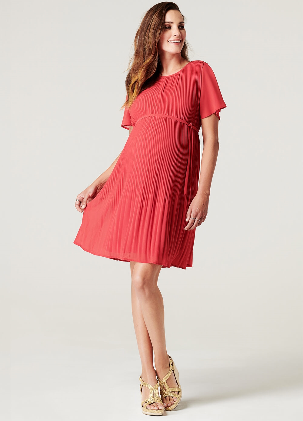 Noppies - Selsa Maternity Party Dress w Sash | Queen Bee