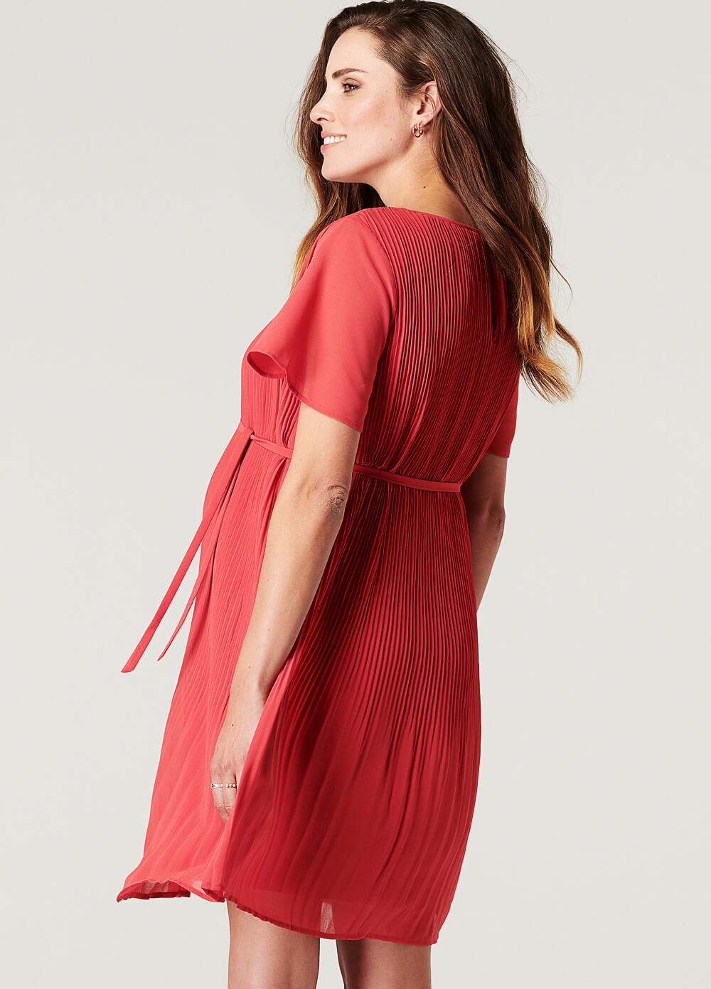 Noppies - Selsa Maternity Party Dress w Sash | Queen Bee