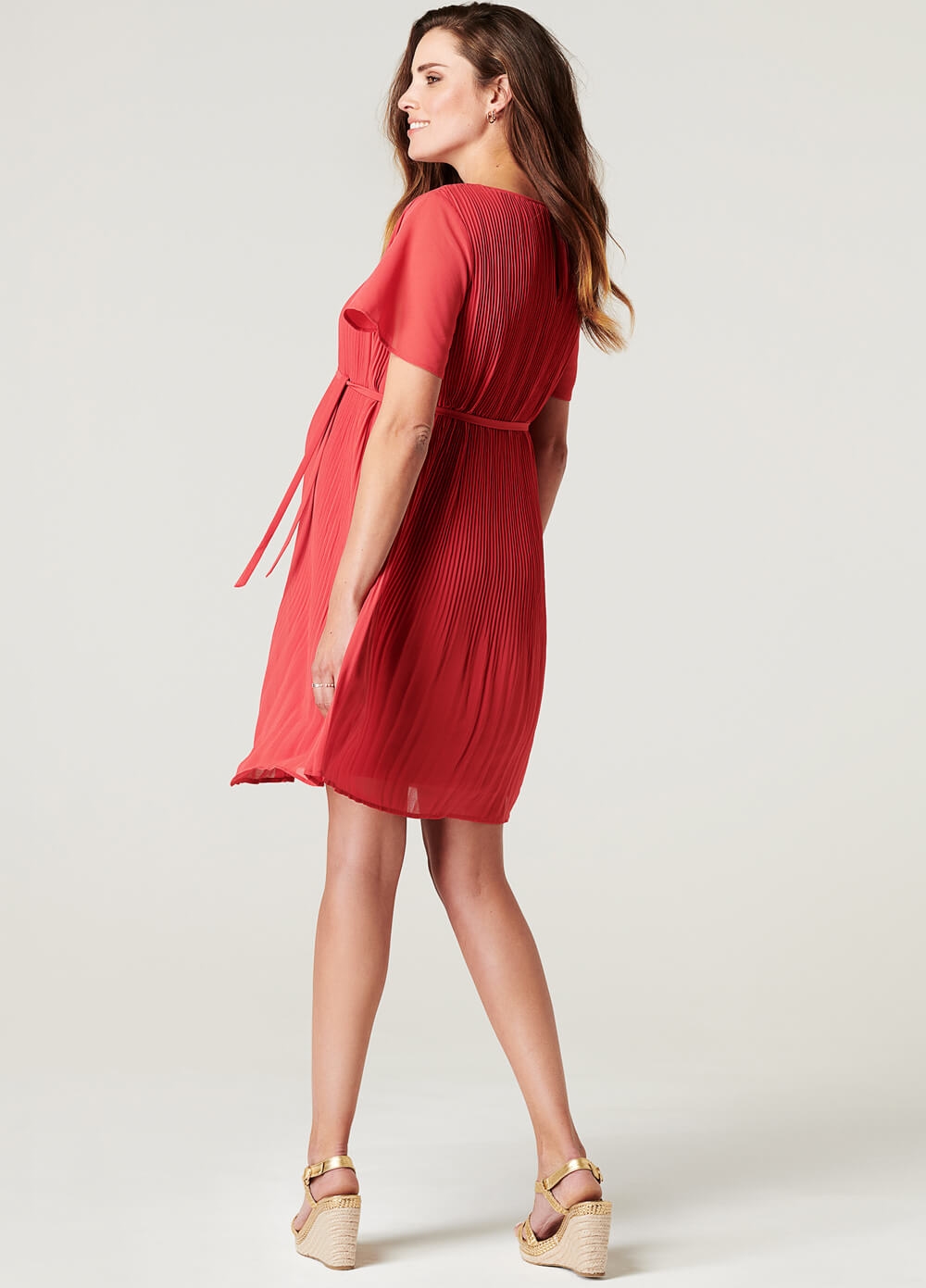 Noppies - Selsa Maternity Party Dress w Sash | Queen Bee