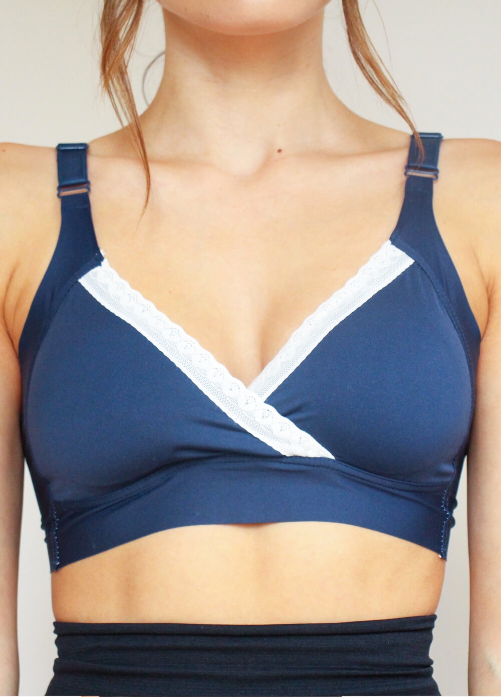 Queen Bee - Callie Smooth Touch Maternity Bra in Navy
