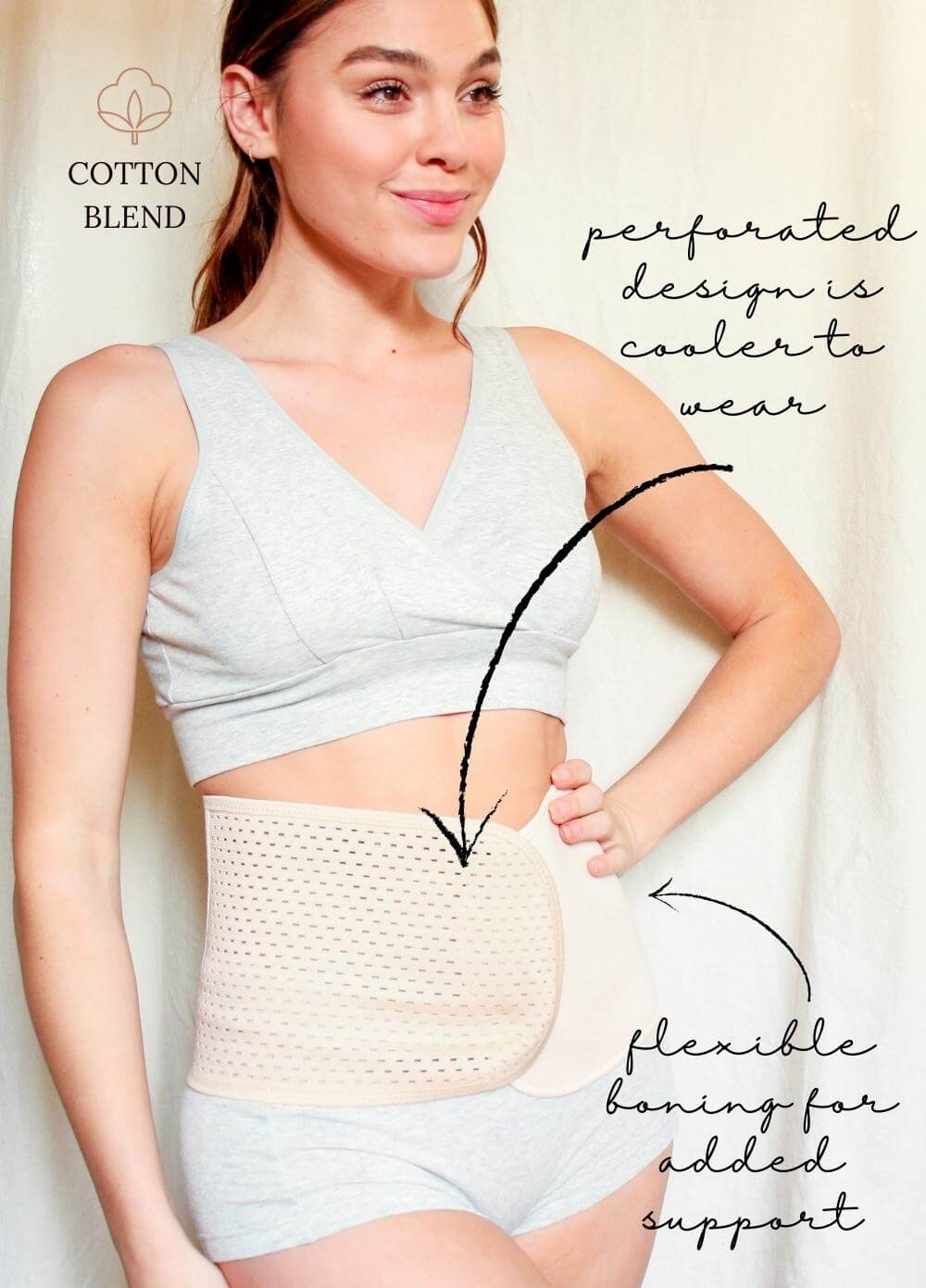 Queen Bee - Cooling Perforated Post-Pregnancy Belly Wrap