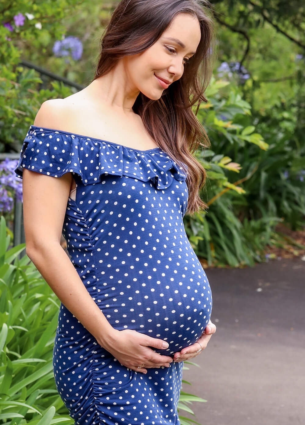 Floressa - Nicolette Frill Maternity Nursing Dress | Queen Bee