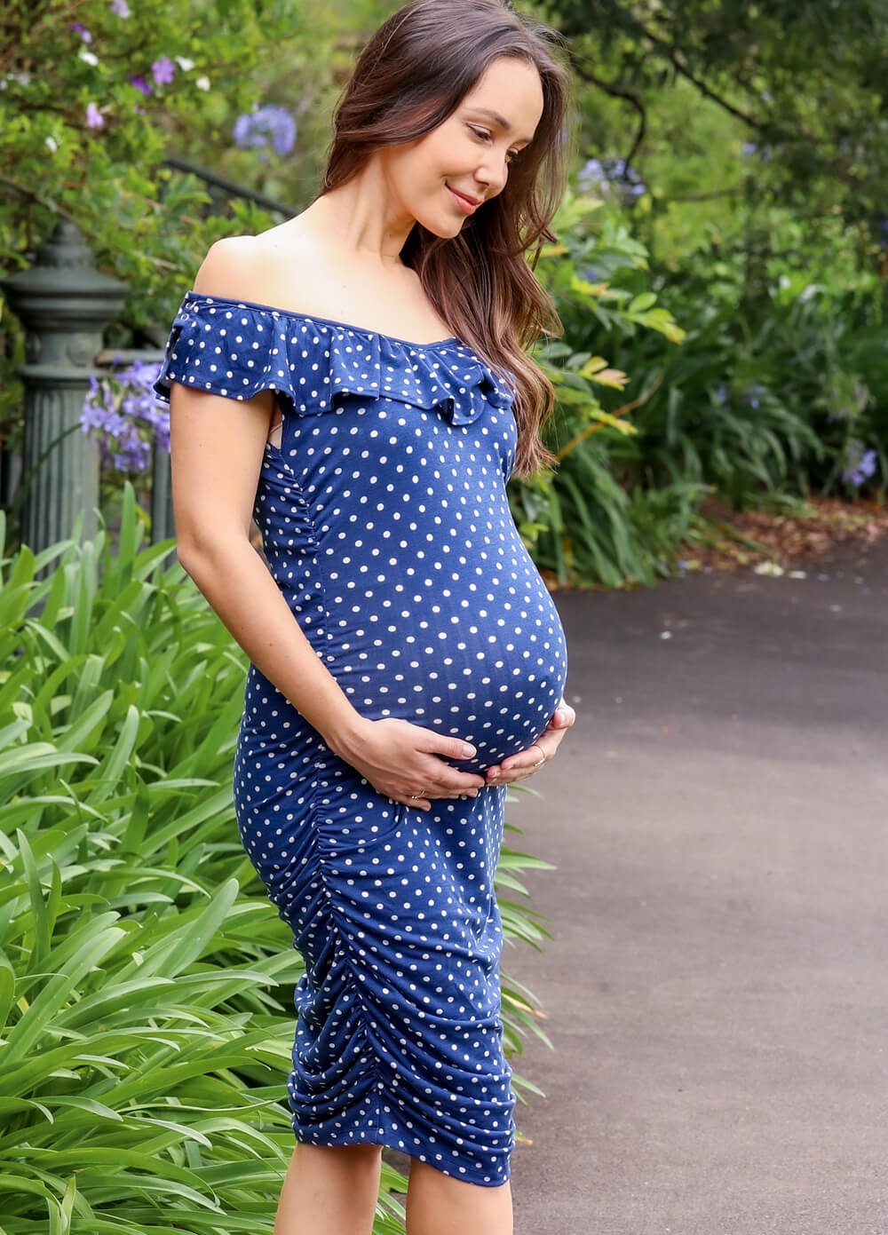 Floressa - Nicolette Frill Maternity Nursing Dress | Queen Bee