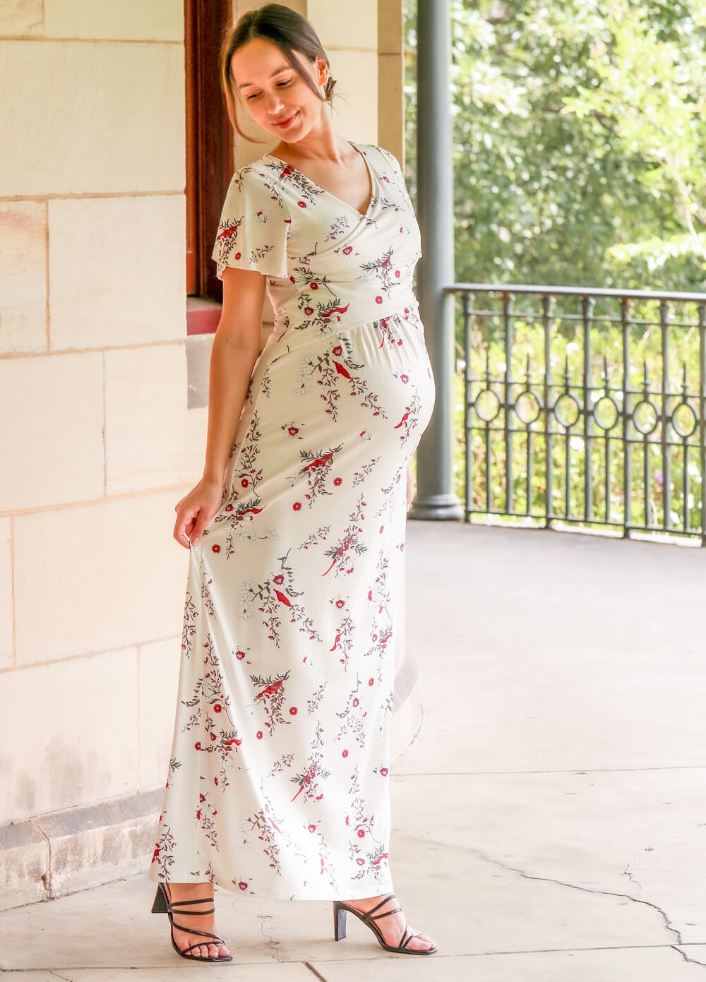 Floressa - Arwen Maternity Nursing Maxi Gown | Queen Bee