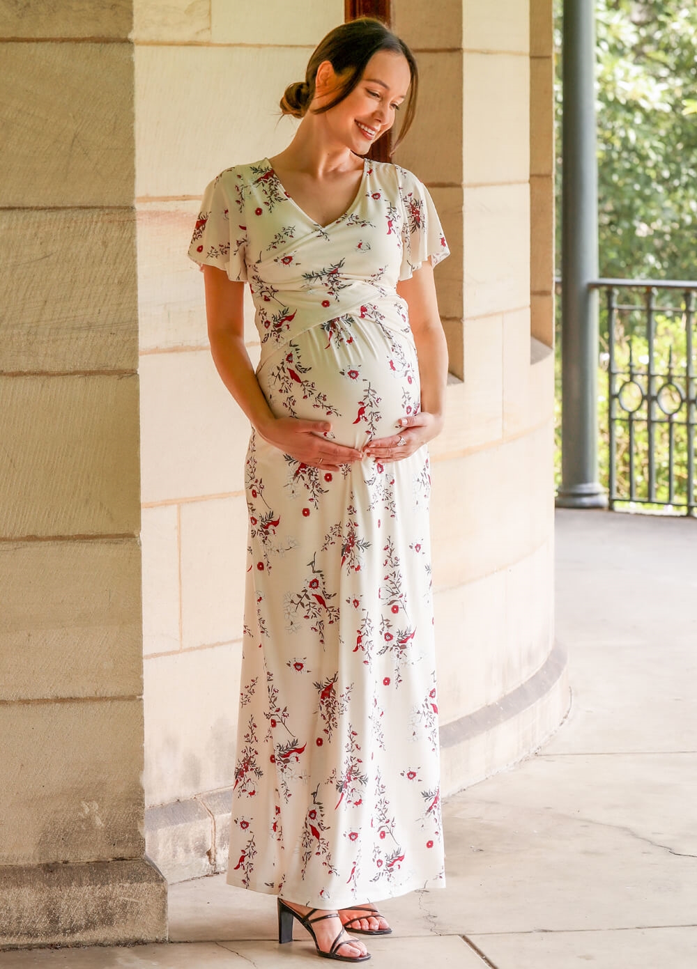 Floressa - Arwen Maternity Nursing Maxi Gown | Queen Bee