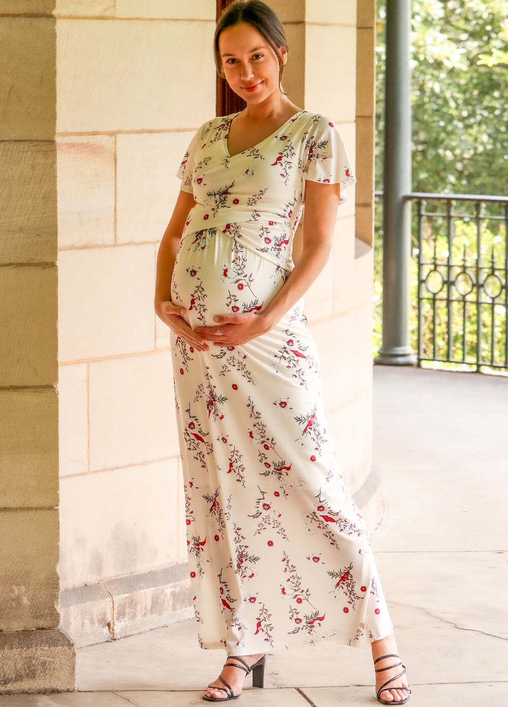 Floressa - Arwen Maternity Nursing Maxi Gown | Queen Bee