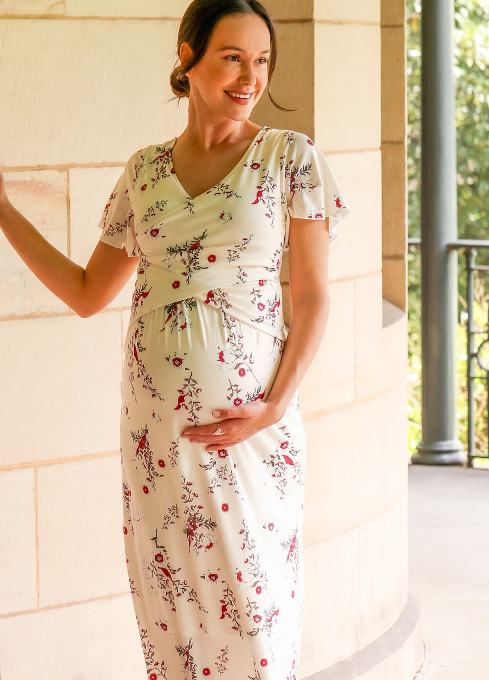 Floressa - Arwen Maternity Nursing Maxi Gown | Queen Bee