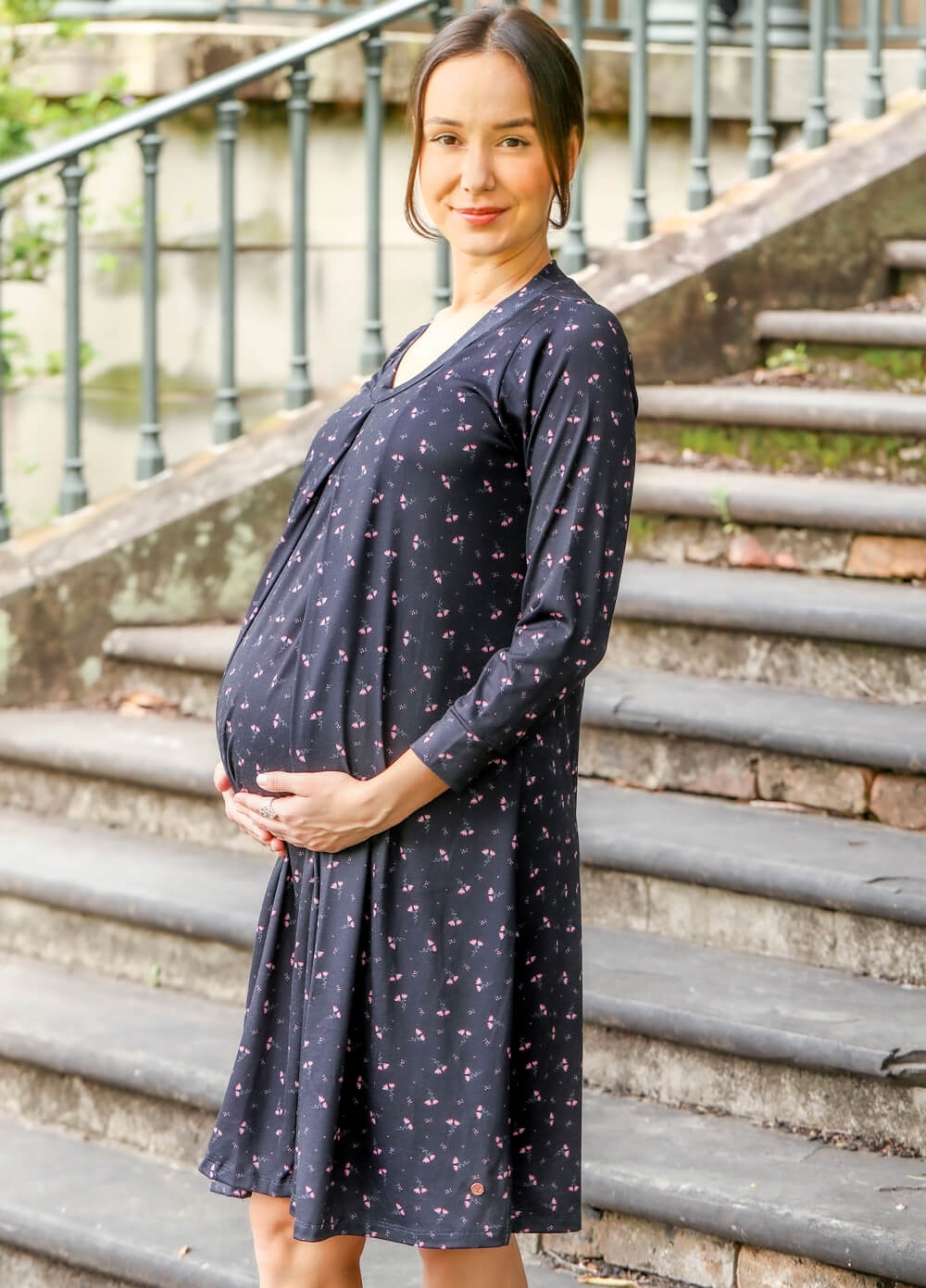 Floressa - Juniper Maternity Hospital Nursing Gown | Queen Bee