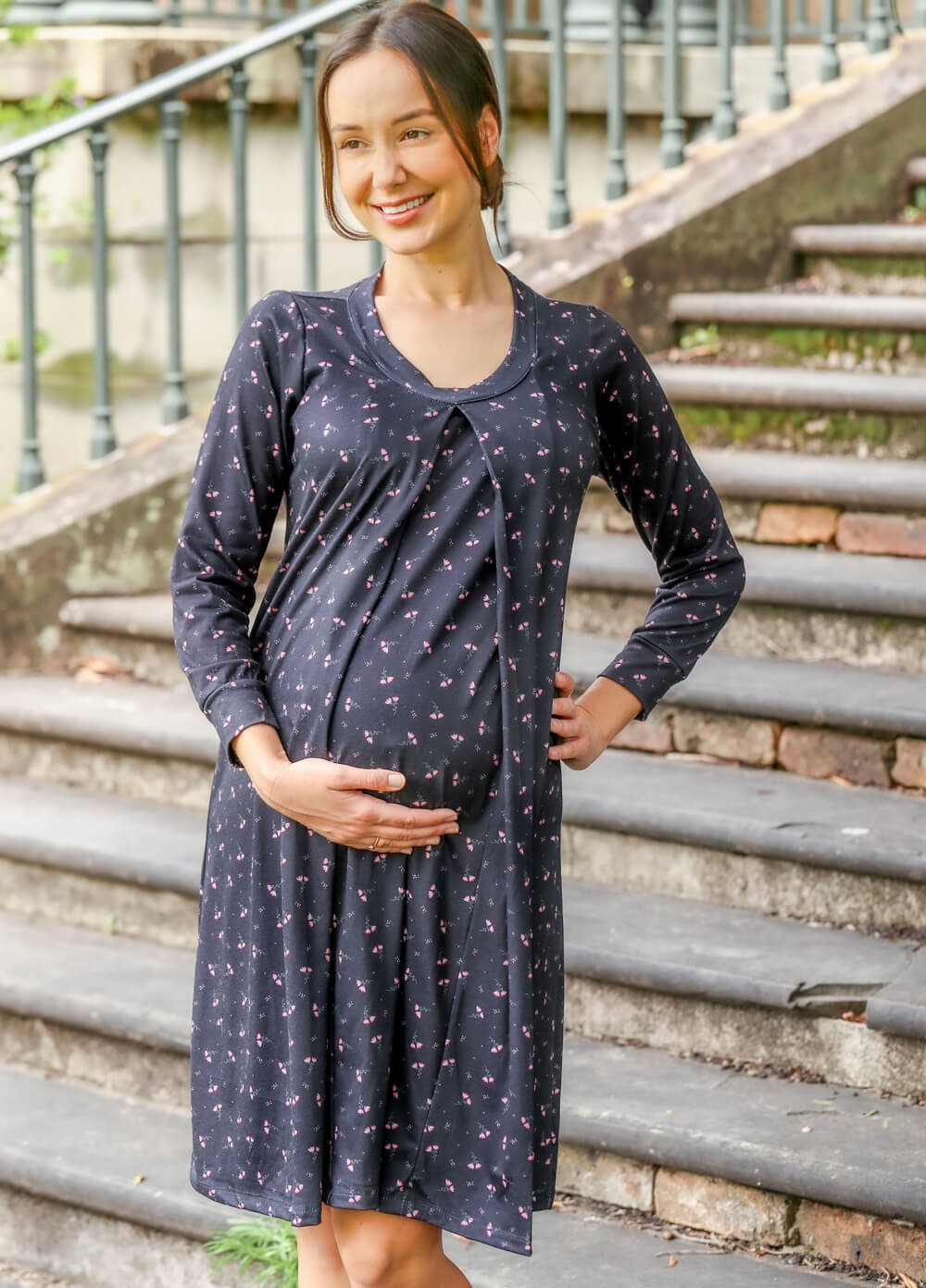 Floressa - Juniper Maternity Hospital Nursing Gown | Queen Bee