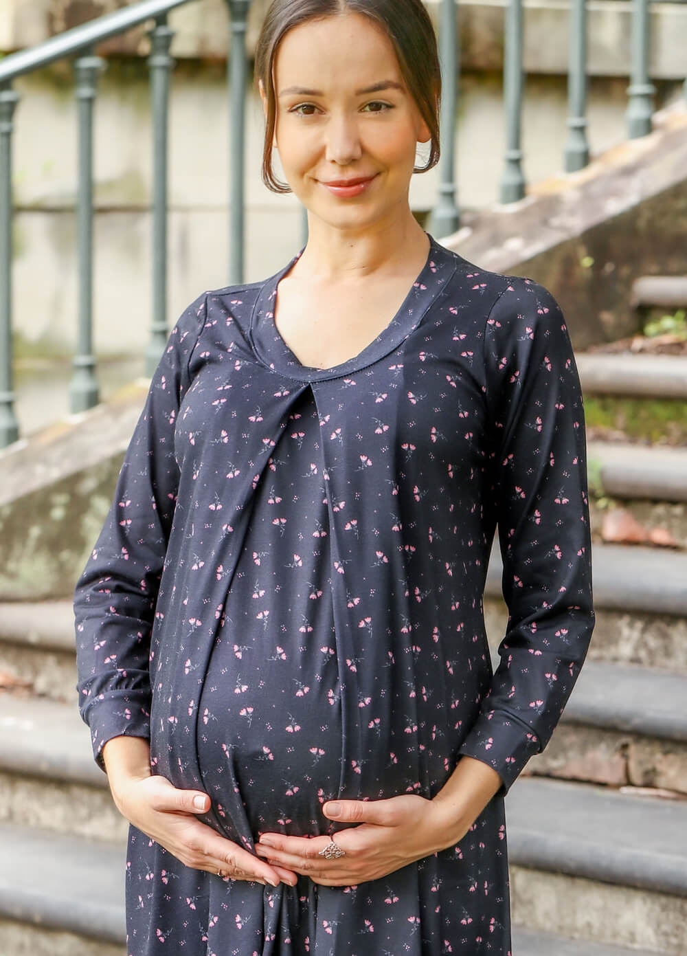 Floressa - Juniper Maternity Hospital Nursing Gown | Queen Bee