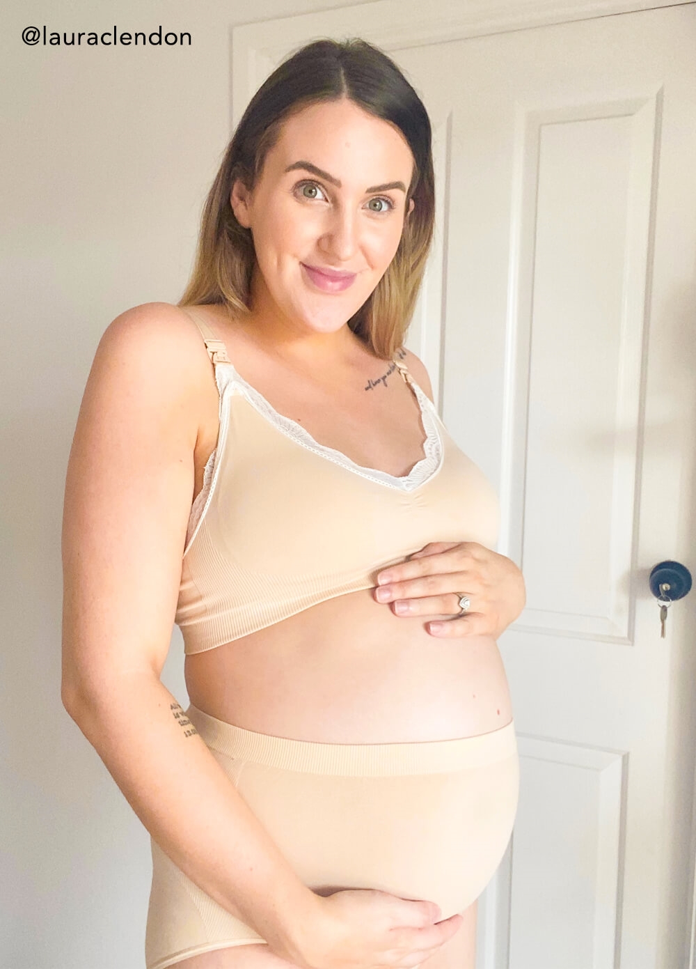 Queen Bee - Hailey Seamless Maternity Undwear Briefs in Nude