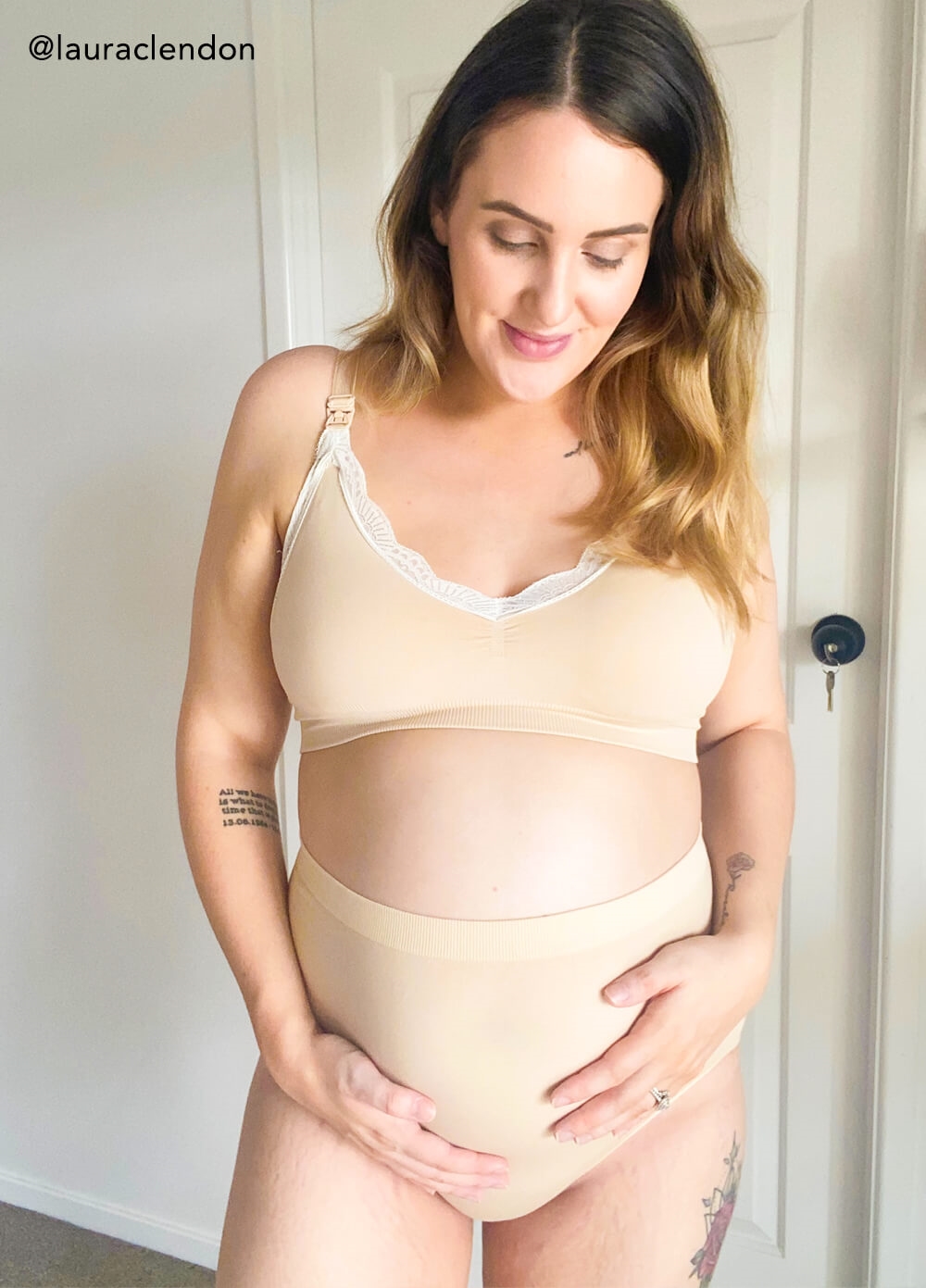 Queen Bee - Hailey Seamless Maternity Undwear Briefs in Nude