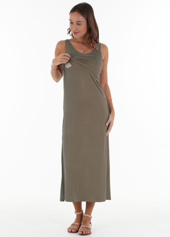 Louis Layered Nursing Maxi Dress by Trimester 