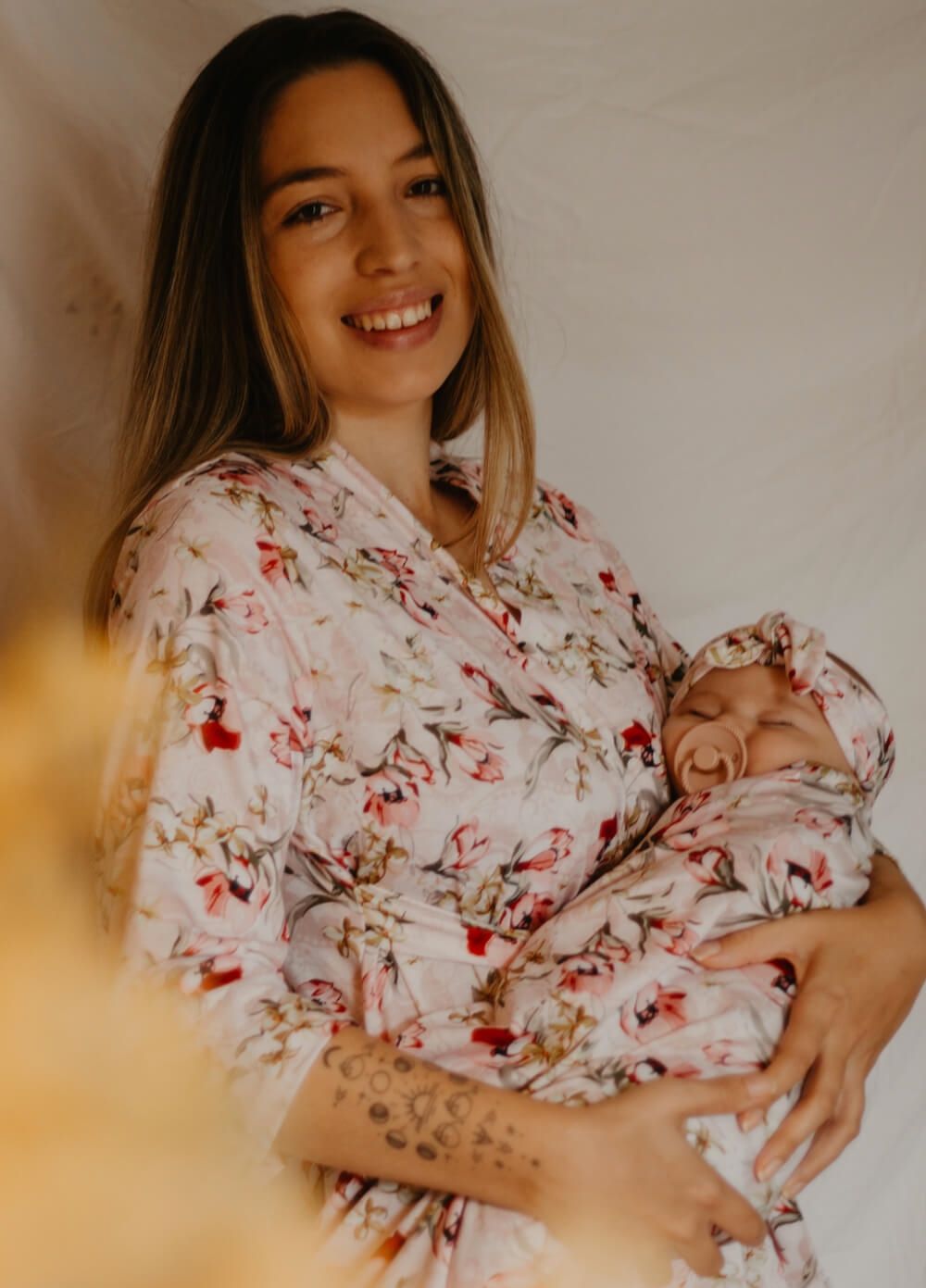 Welcome Home Baby Swaddle Maternity Robe Set