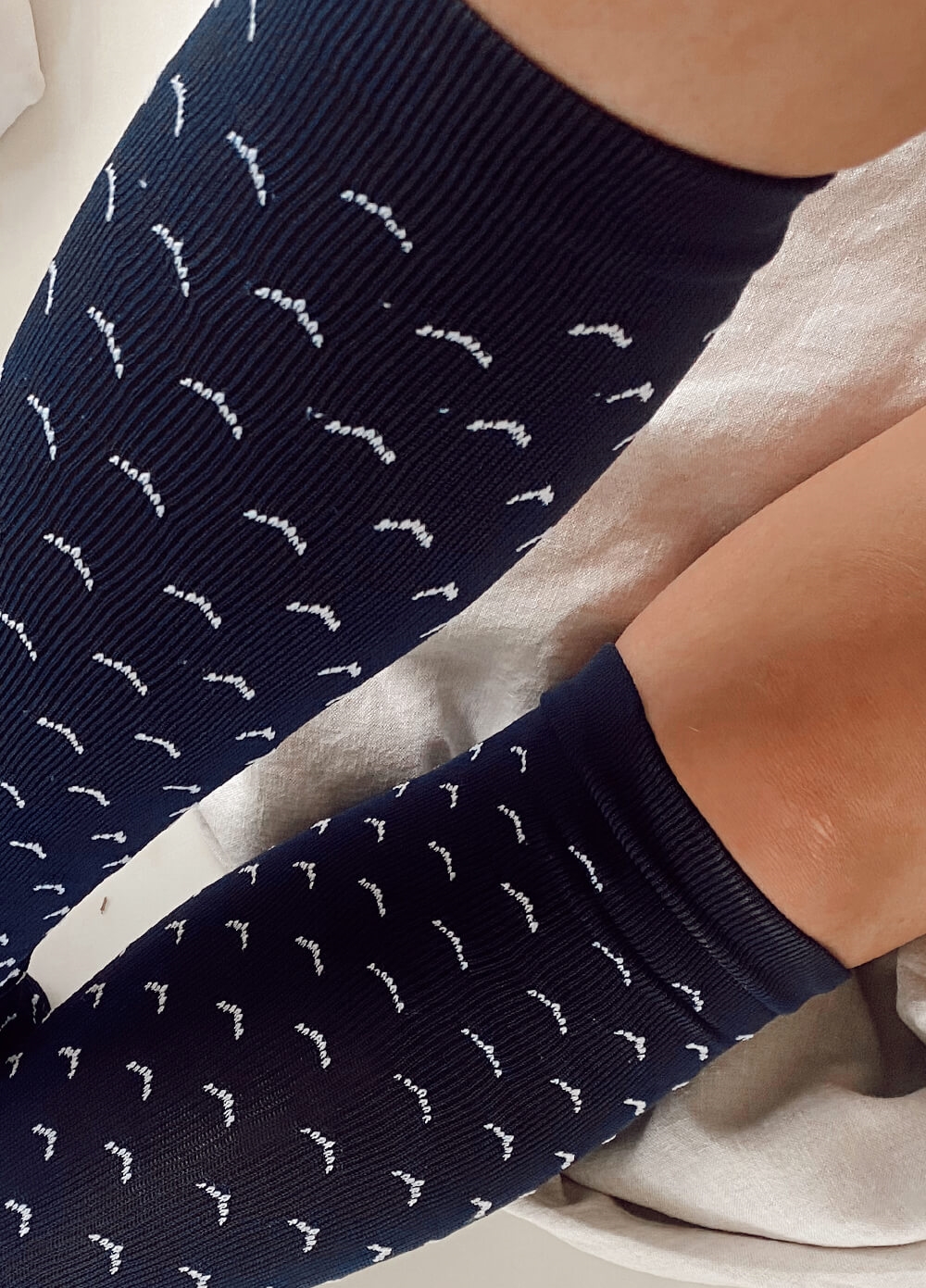 Mama Sox - Excite Maternity Compression Socks in Navy Arrow