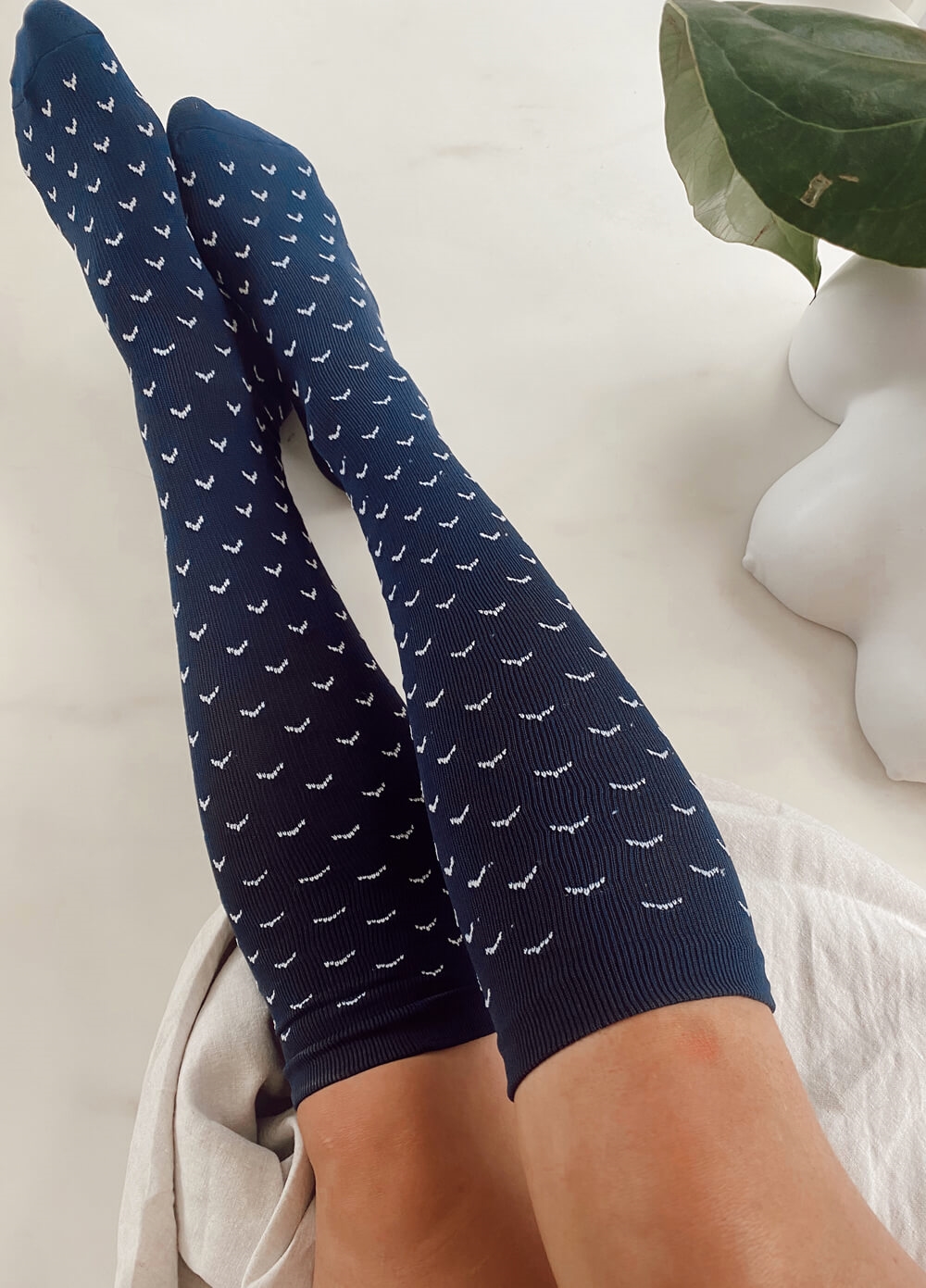 Mama Sox - Excite Maternity Compression Socks in Navy Arrow