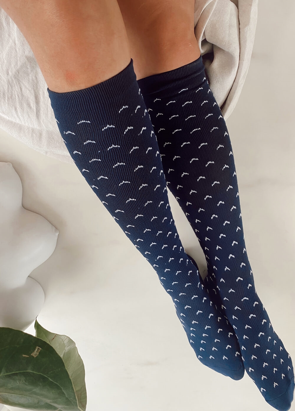 Mama Sox - Excite Maternity Compression Socks in Navy Arrow