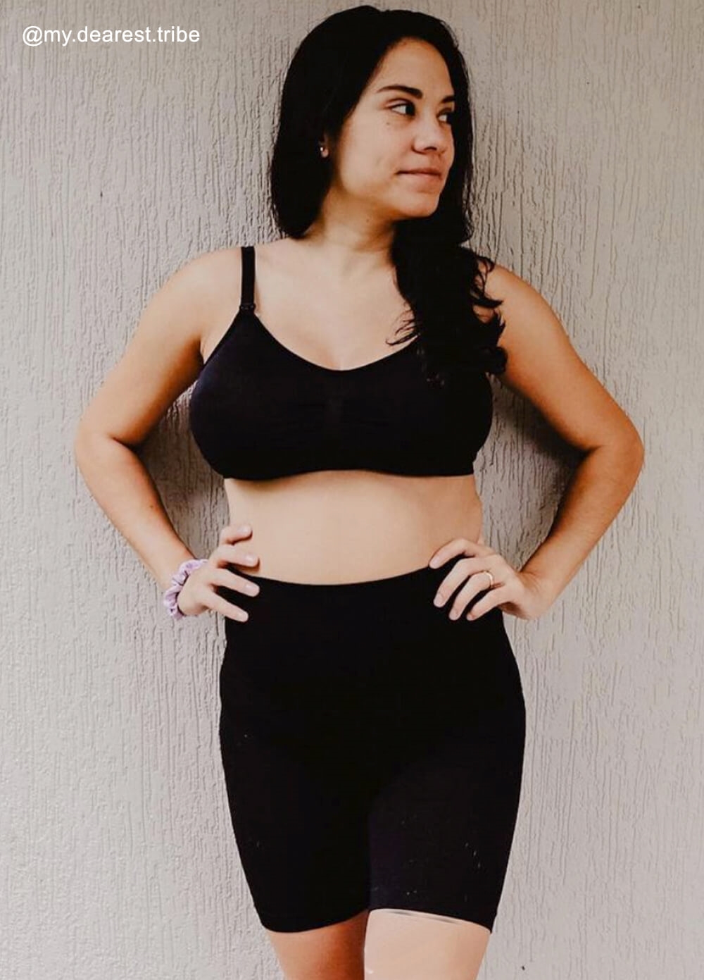 Queen Bee - Stella Seamless Pumping Bra in Black