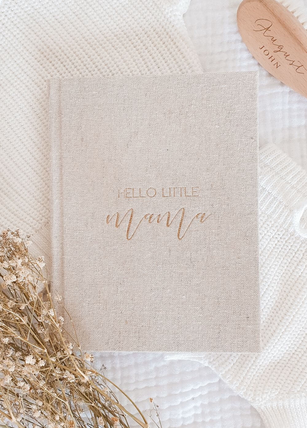 Hello Little Mama Pregnancy Journal in Sand by Blossom & Pear