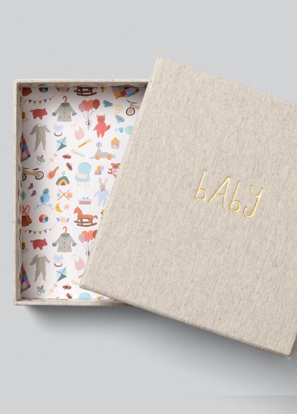 Write to Me - Baby, The First Year Journal in Grey